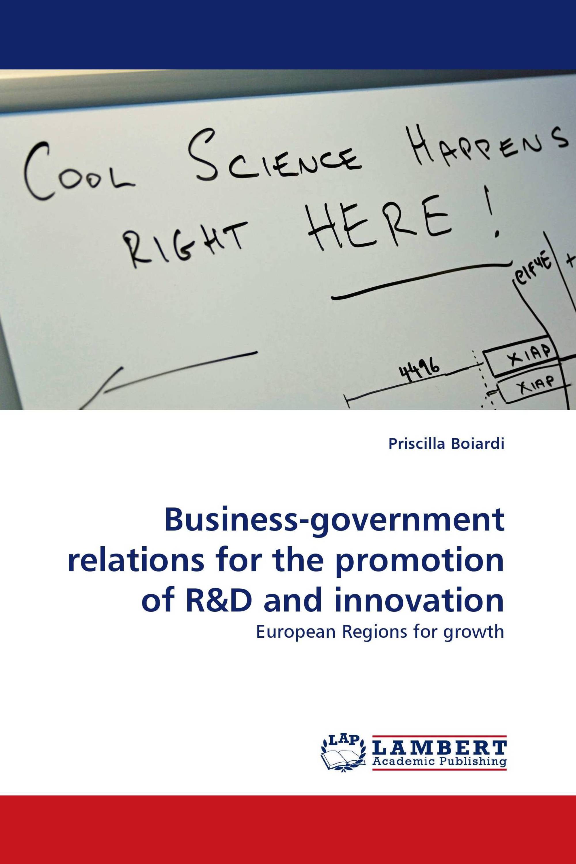 Business-government relations for the promotion of R&D and innovation