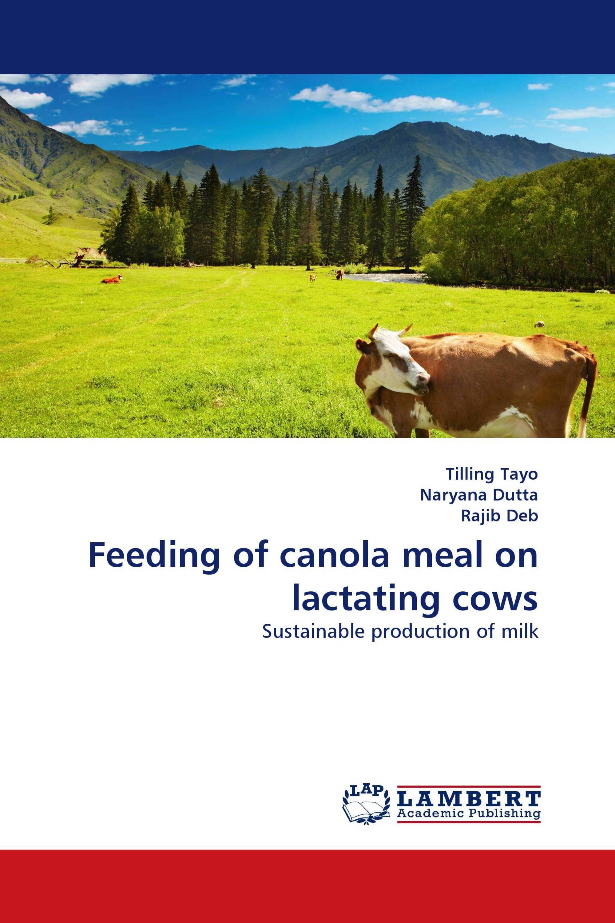 Feeding of canola meal on lactating cows