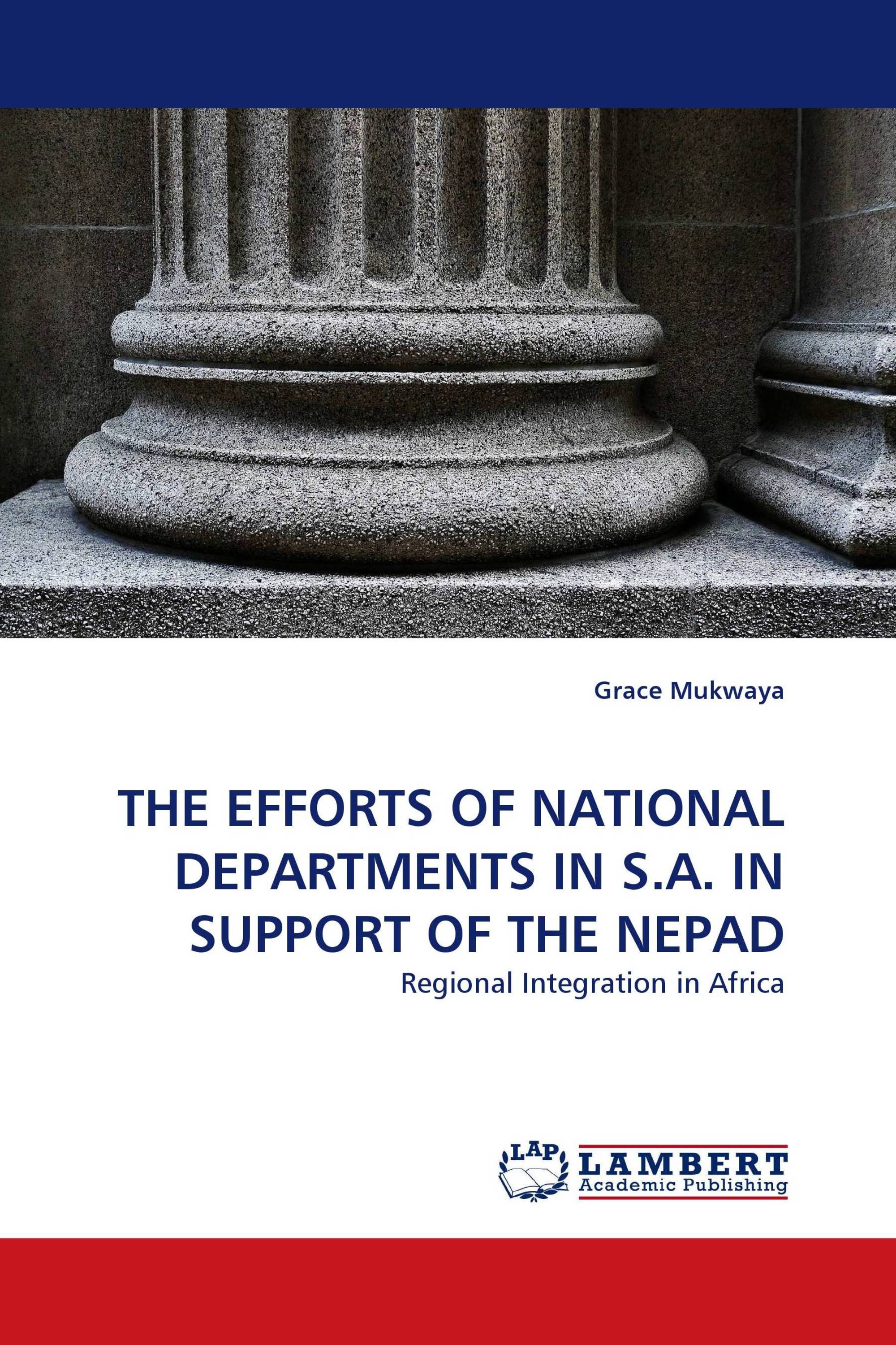 THE EFFORTS OF NATIONAL DEPARTMENTS IN S.A. IN SUPPORT OF THE NEPAD