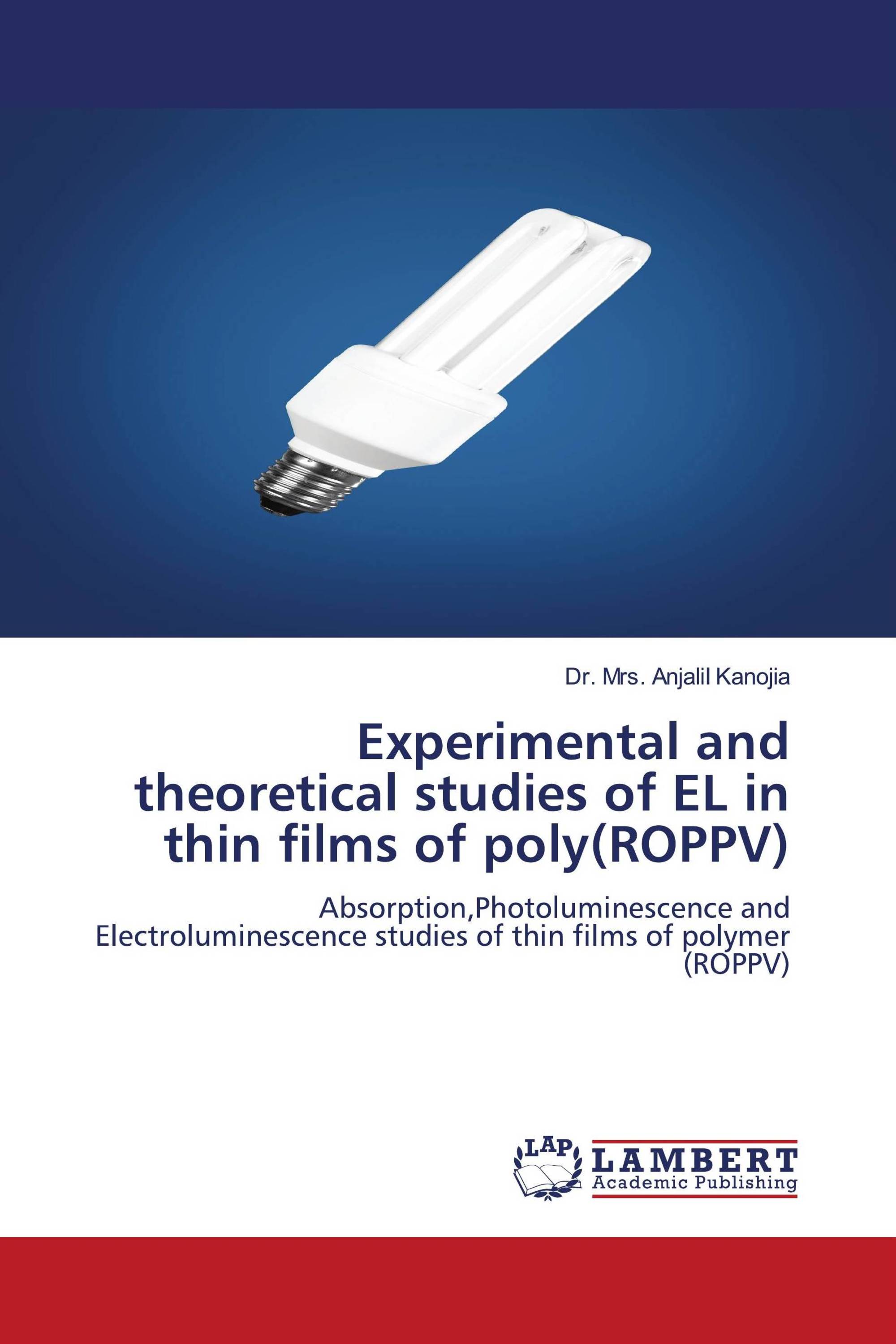 Experimental and theoretical studies of EL in thin films of poly(ROPPV)