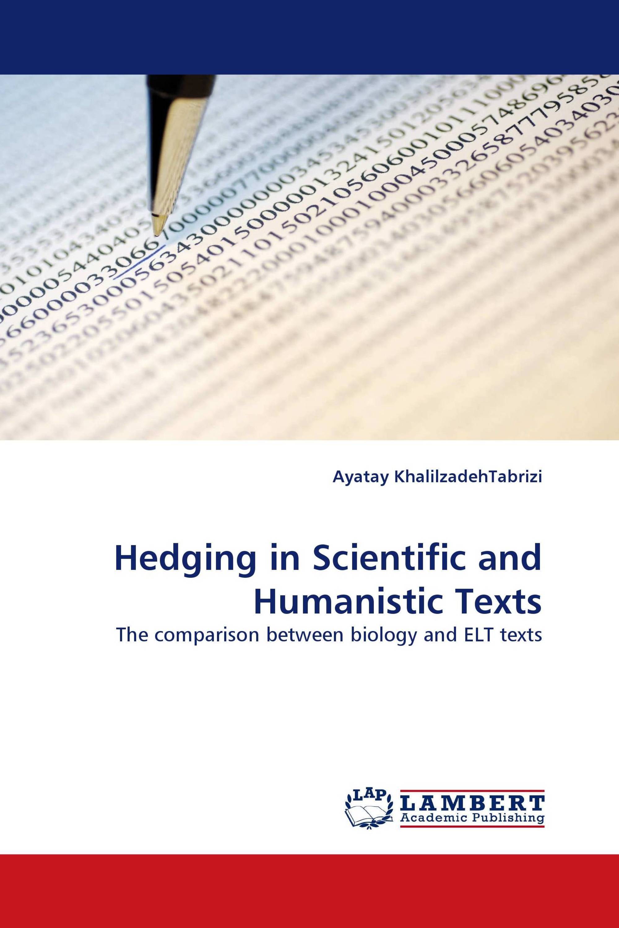 Hedging in Scientific and Humanistic Texts