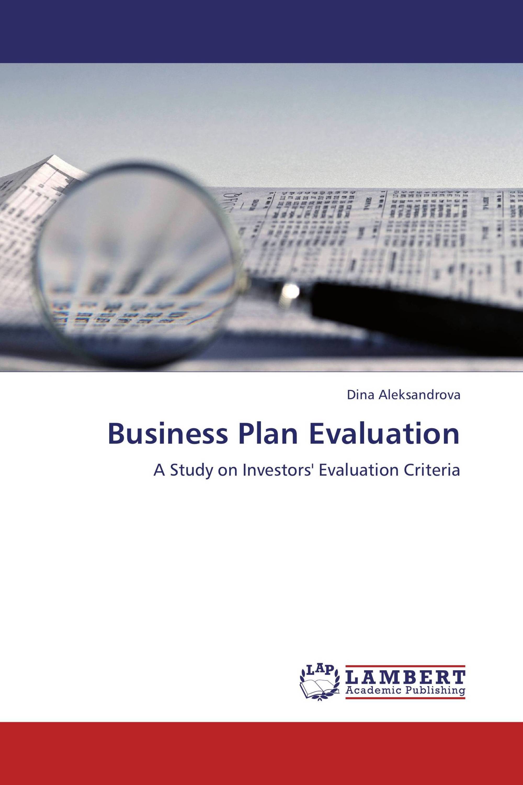 what is evaluation in business plan