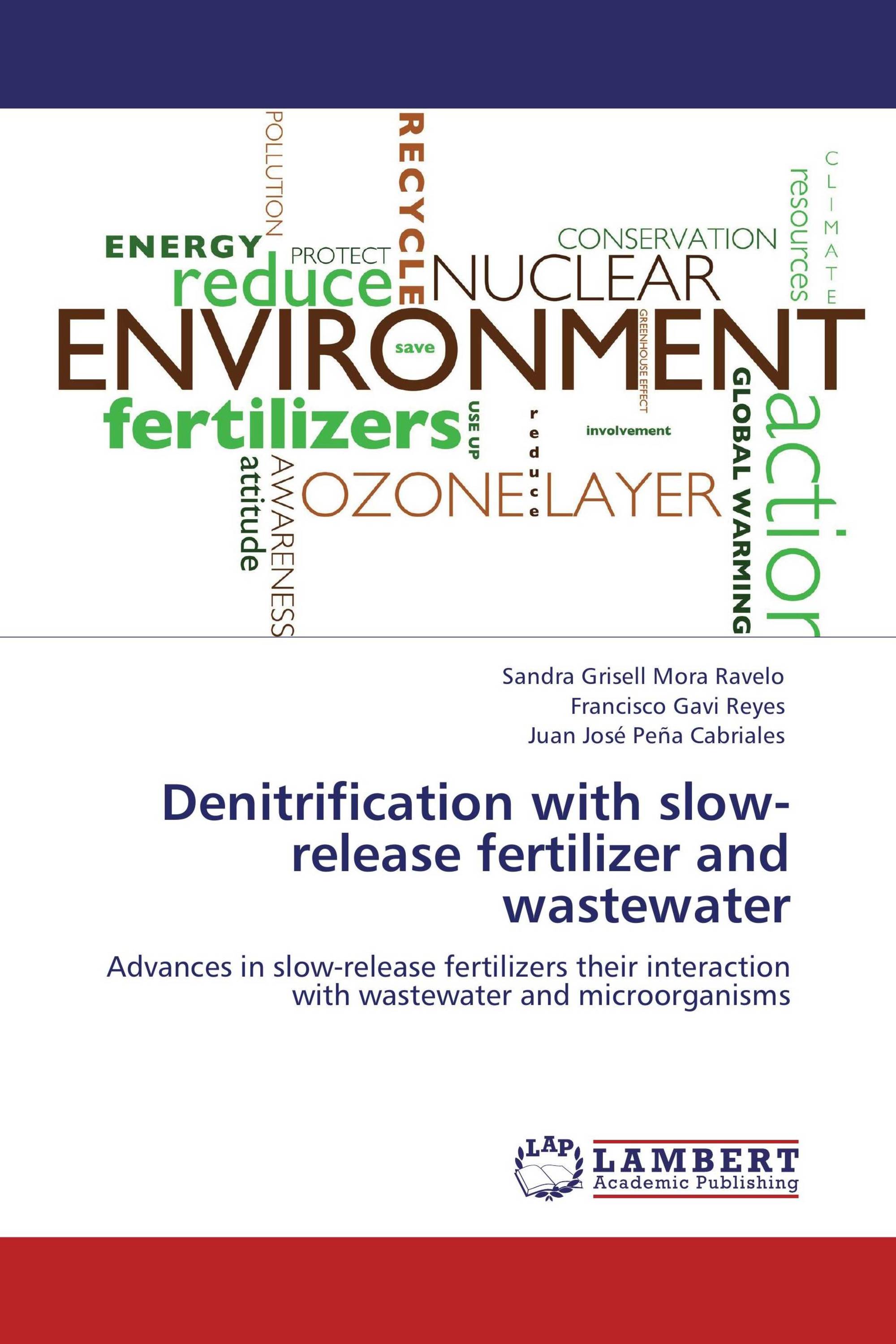 Denitrification with slow-release fertilizer and wastewater