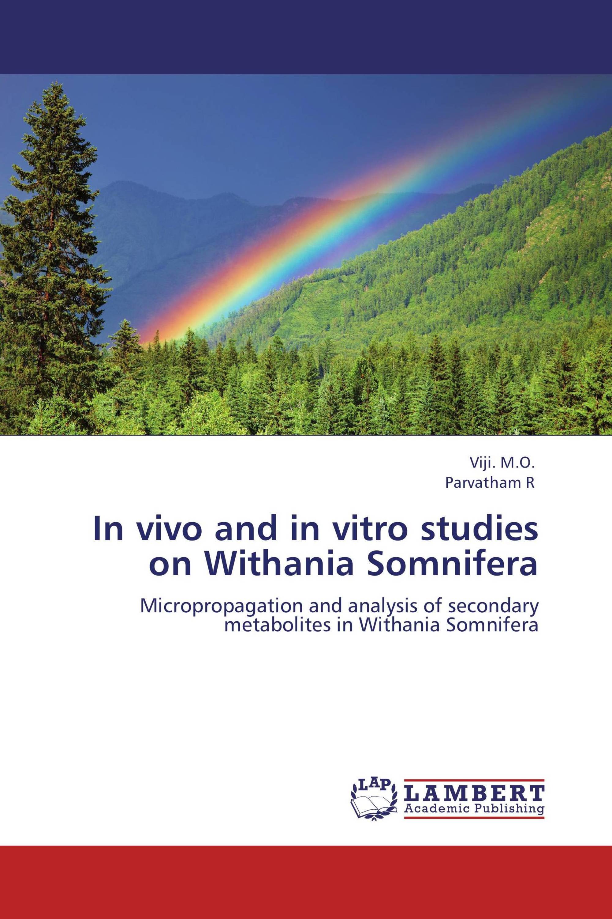 In vivo and in vitro studies on Withania Somnifera