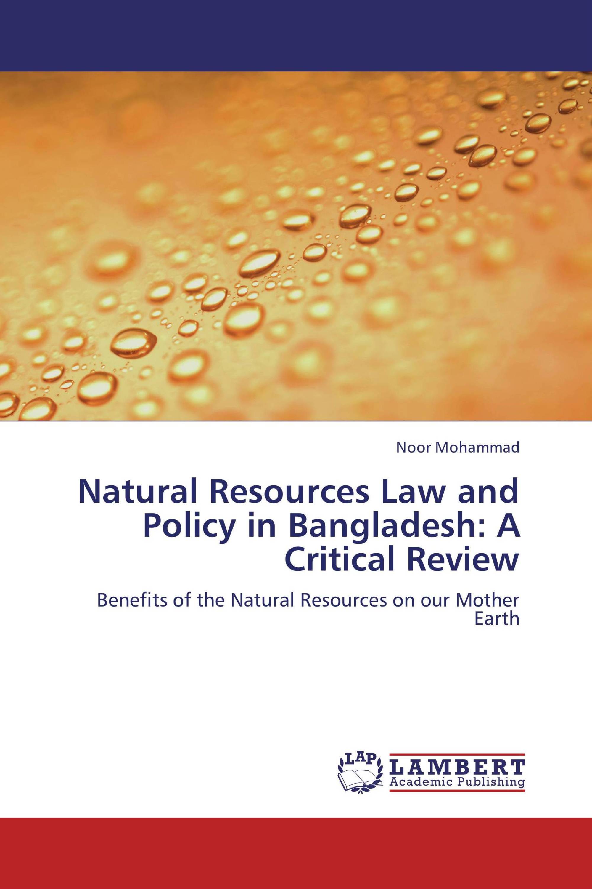 Natural Resources Law and Policy in Bangladesh: A Critical Review