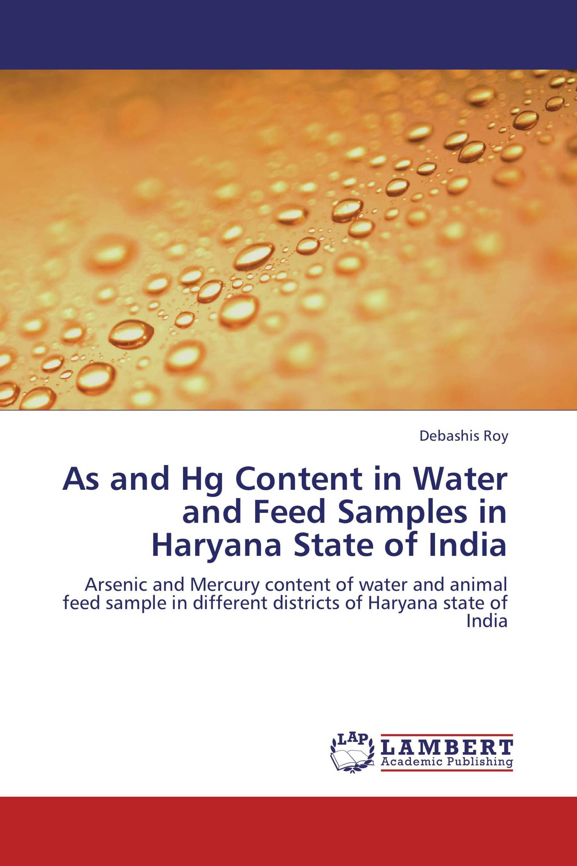 As and Hg Content in Water and Feed Samples in Haryana State of India