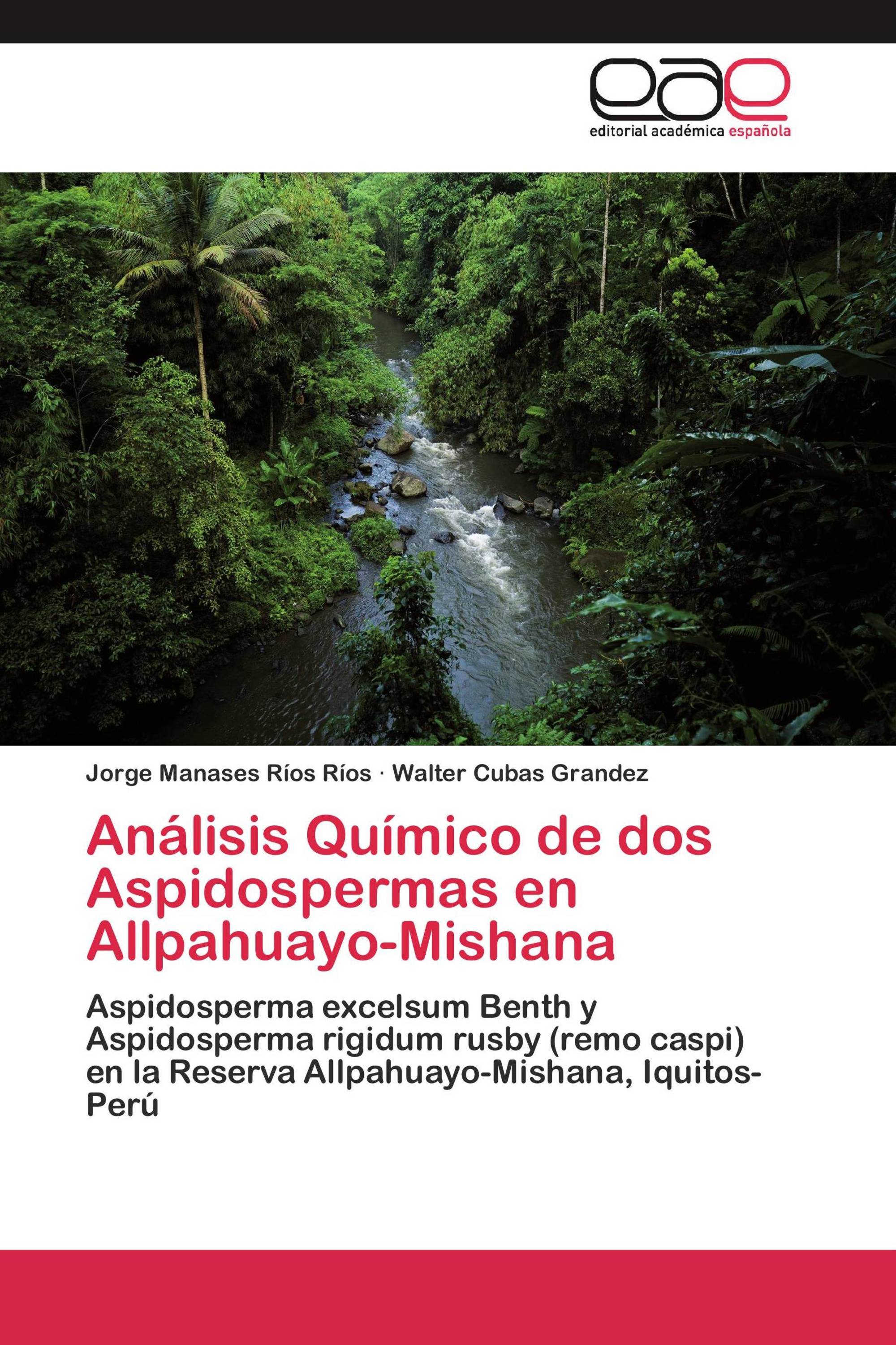 Análisis Químico de dos Aspidospermas en Allpahuayo-Mishana