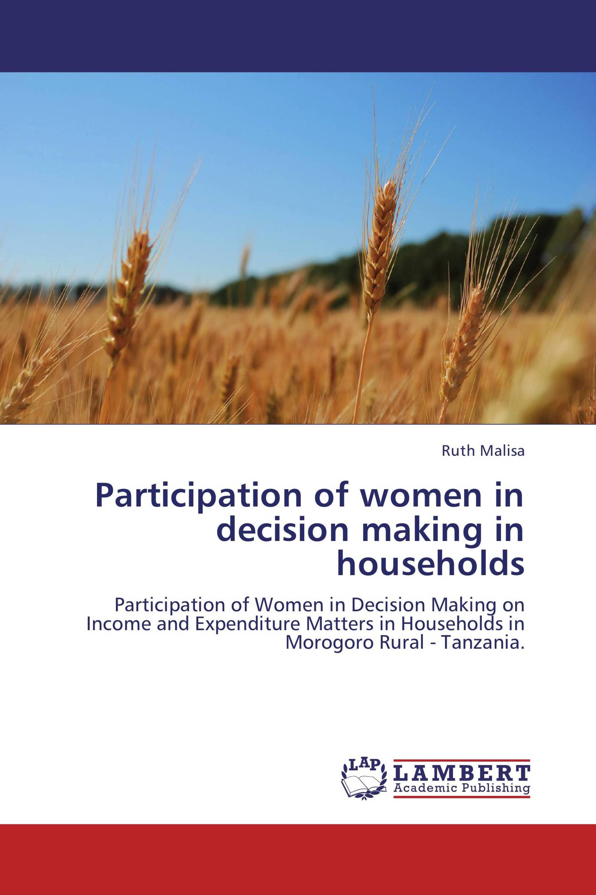 Participation of women in decision making in households