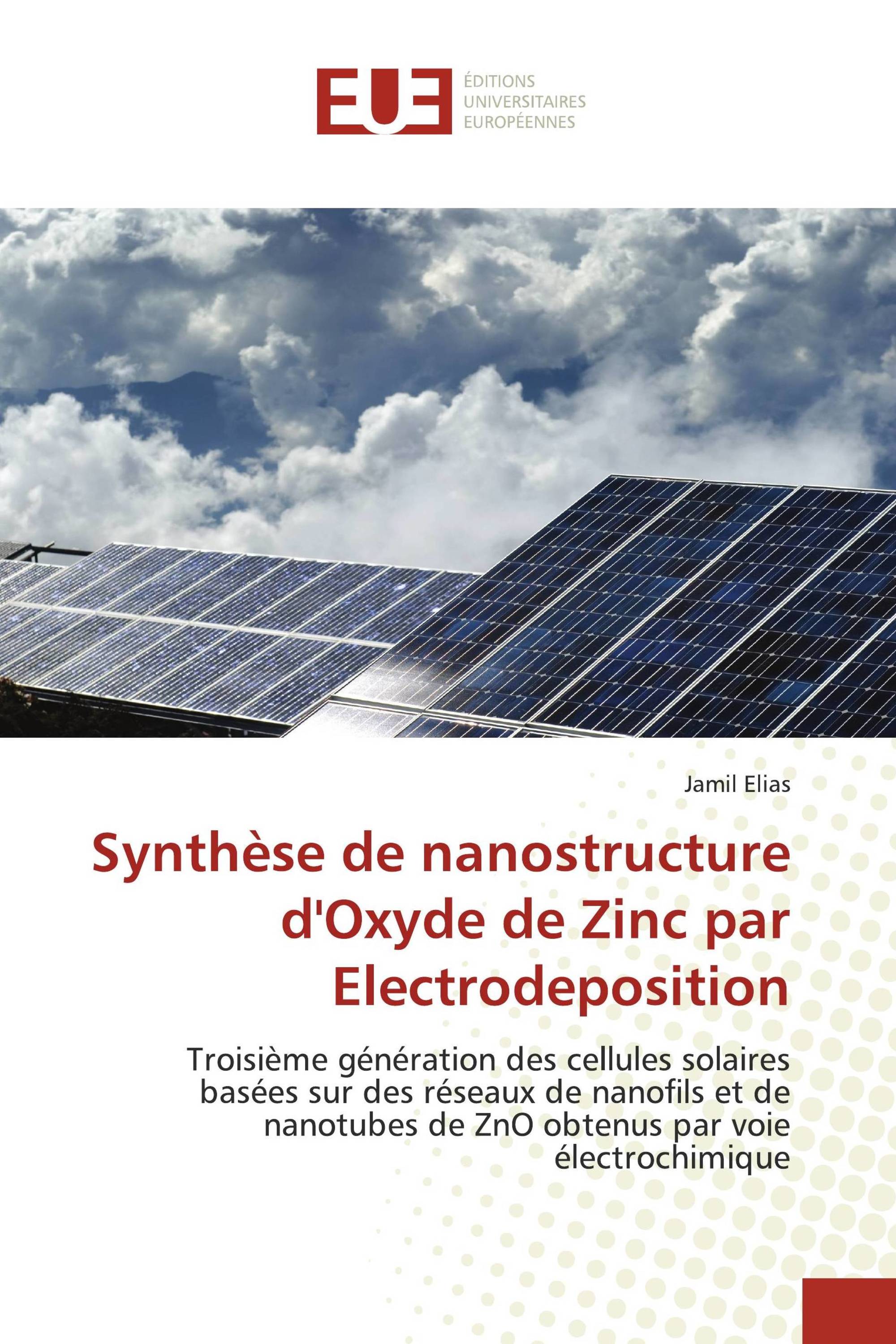 Synthèse de nanostructure d'Oxyde de Zinc par Electrodeposition