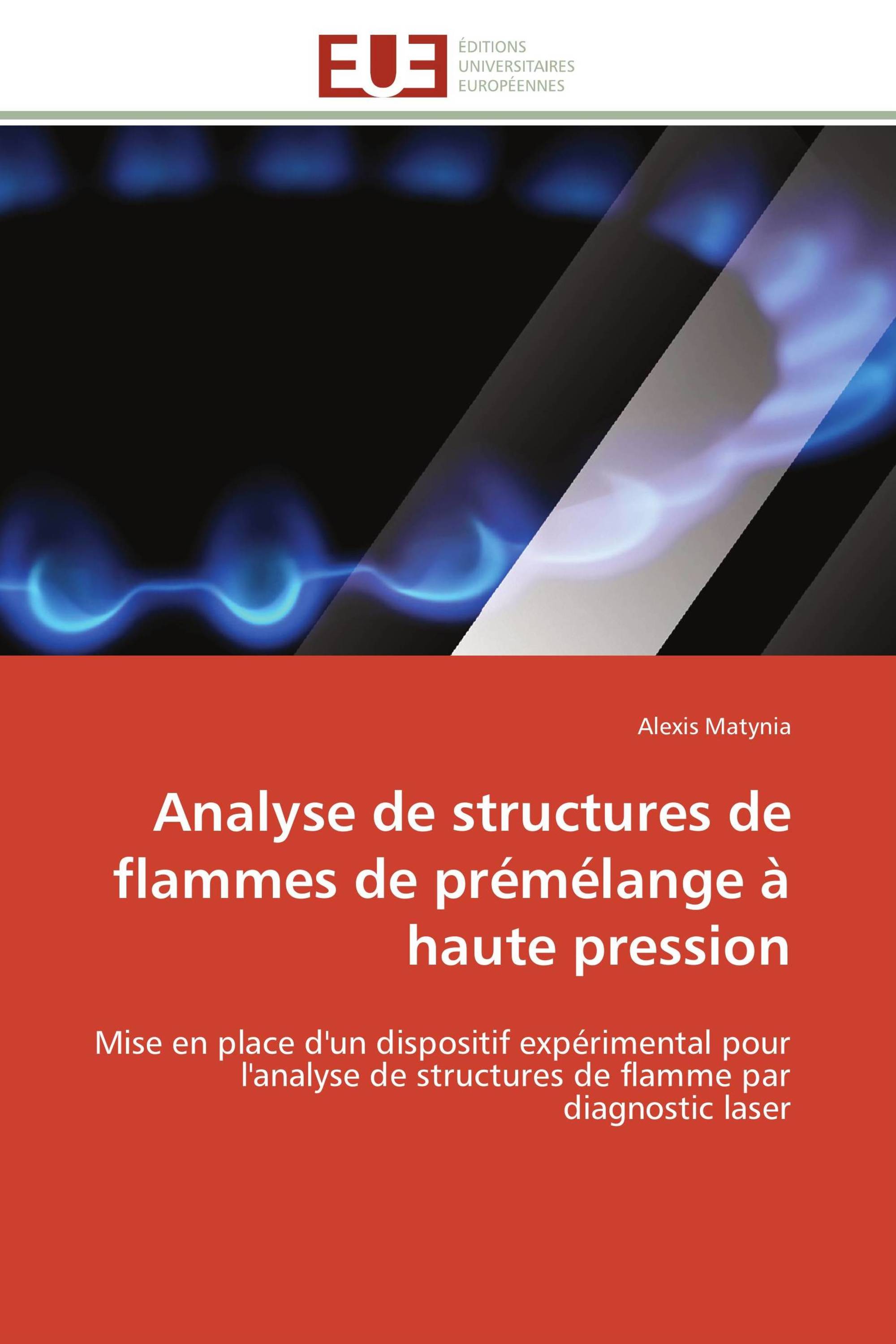 Analyse de structures de flammes de prémélange à haute pression