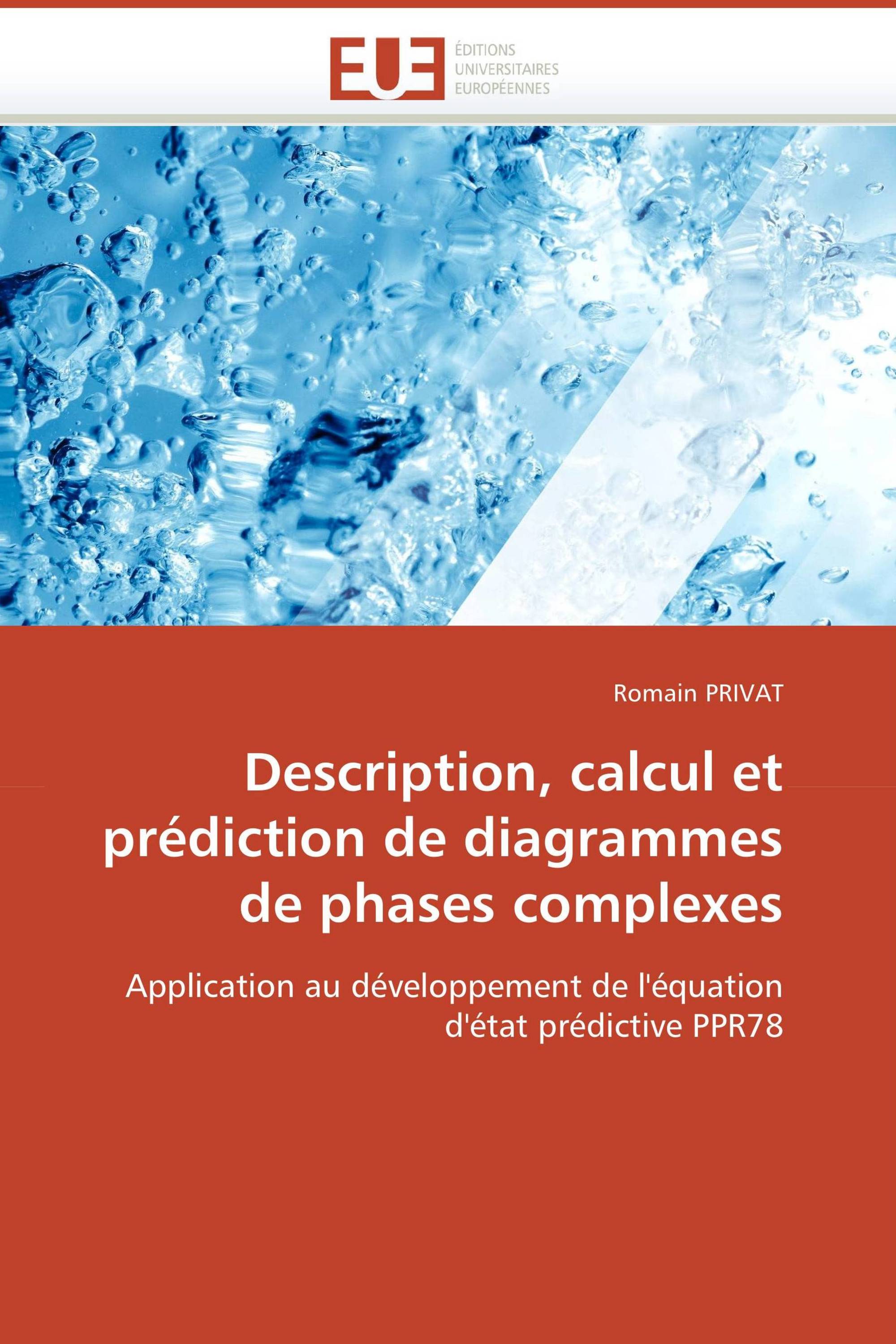 Description, calcul et prédiction de diagrammes de phases complexes