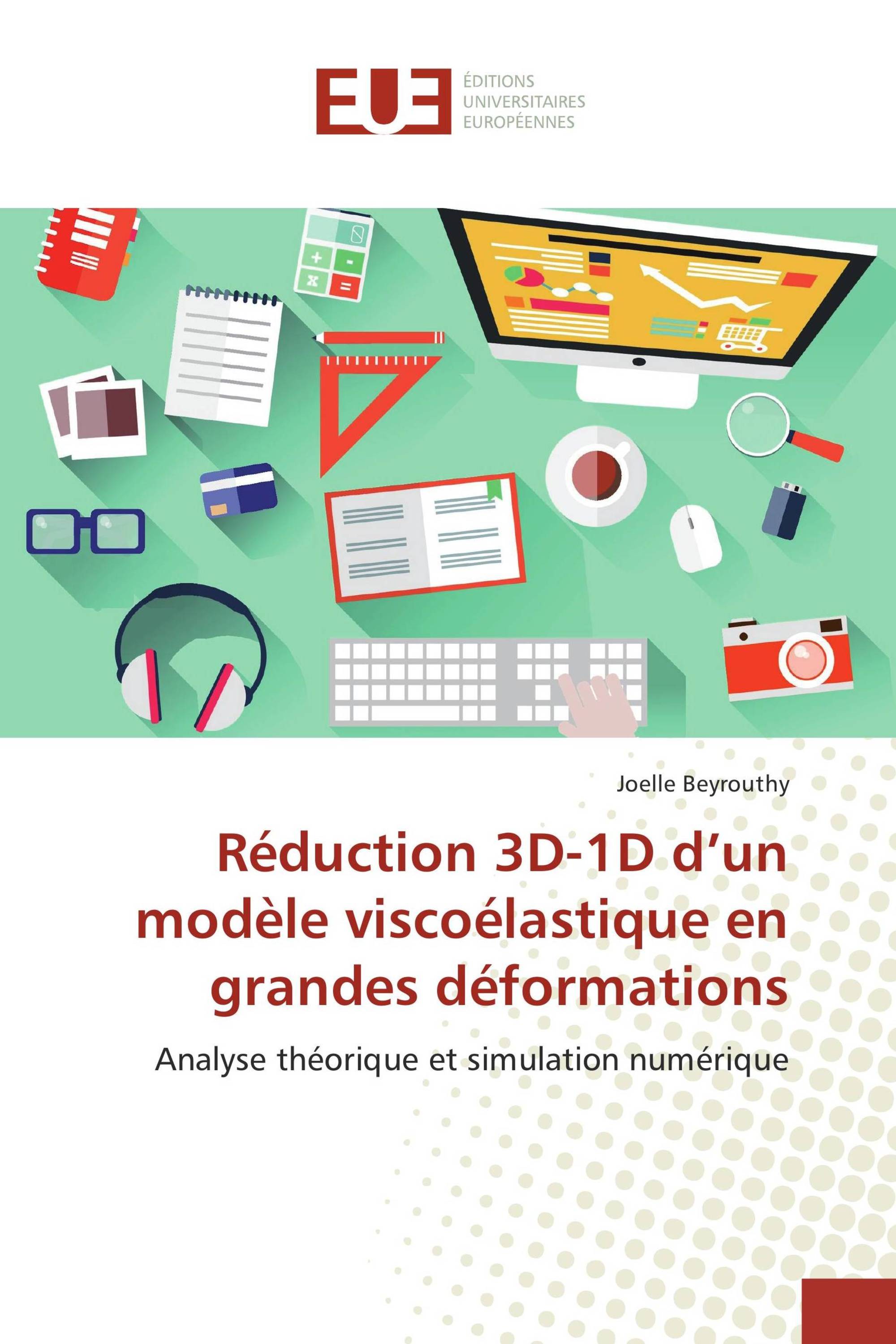 Réduction 3D-1D d’un modèle viscoélastique en grandes déformations