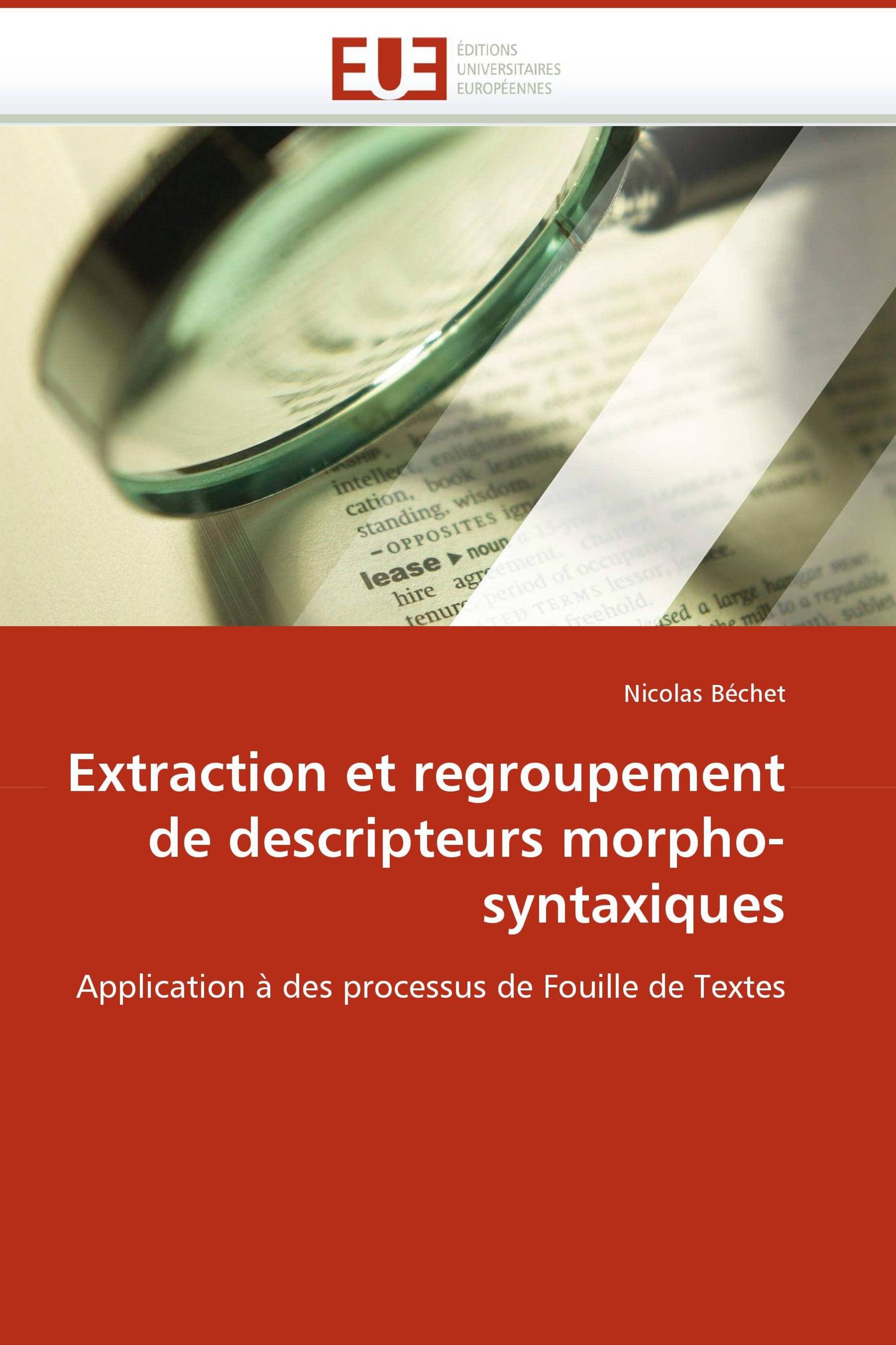 Extraction et regroupement de descripteurs morpho-syntaxiques