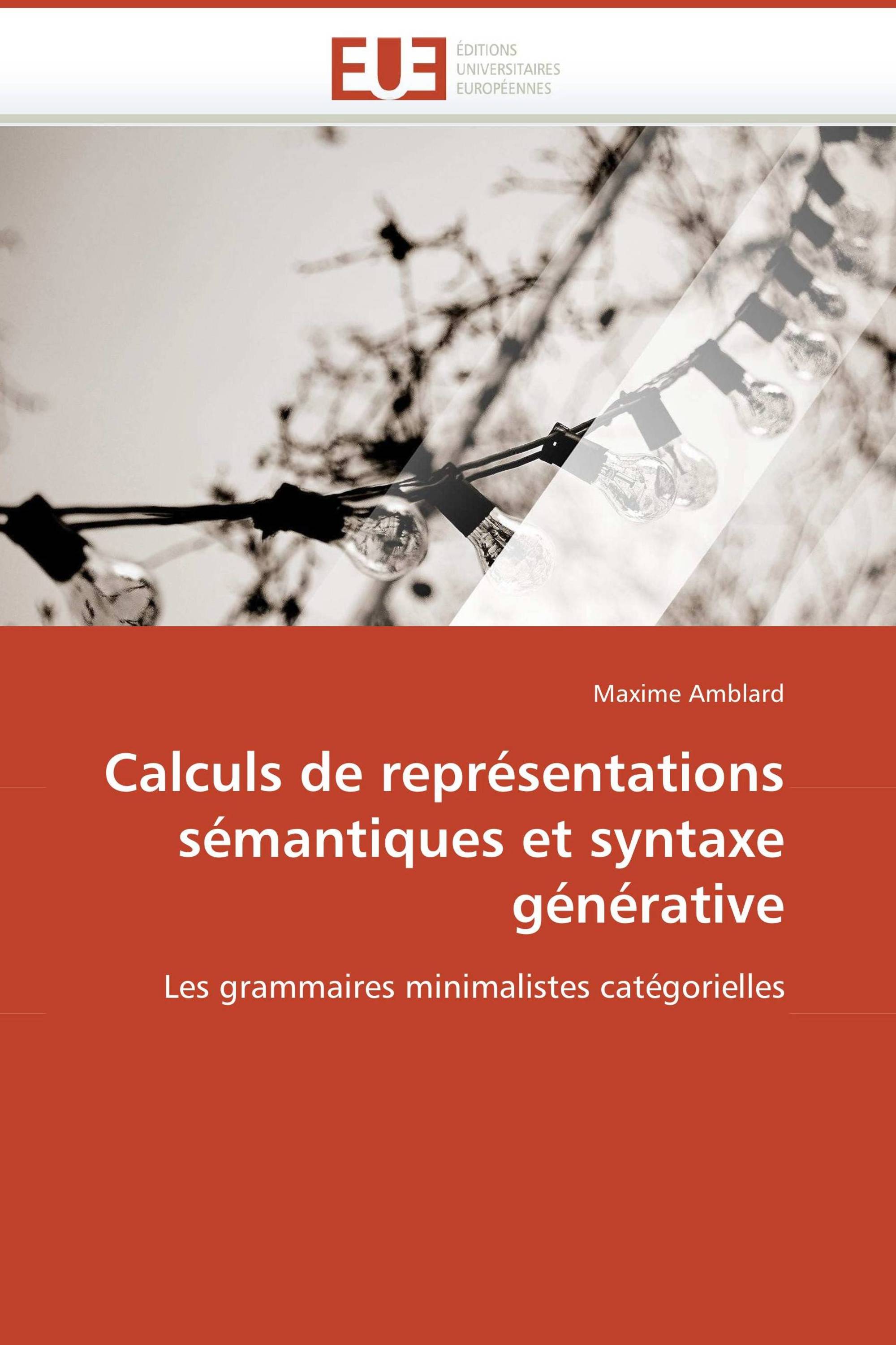 Calculs de représentations sémantiques et syntaxe générative