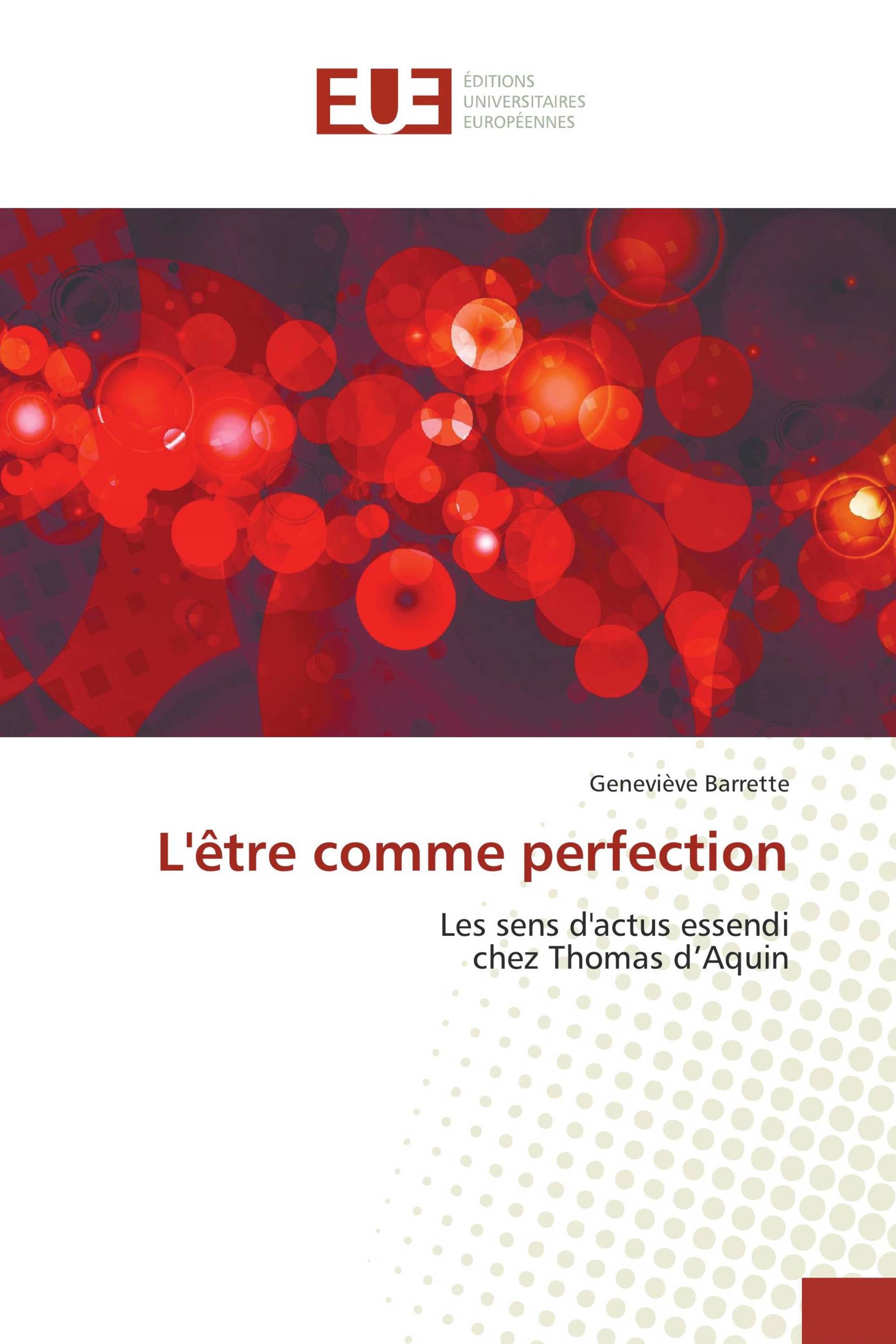 L'être comme perfection