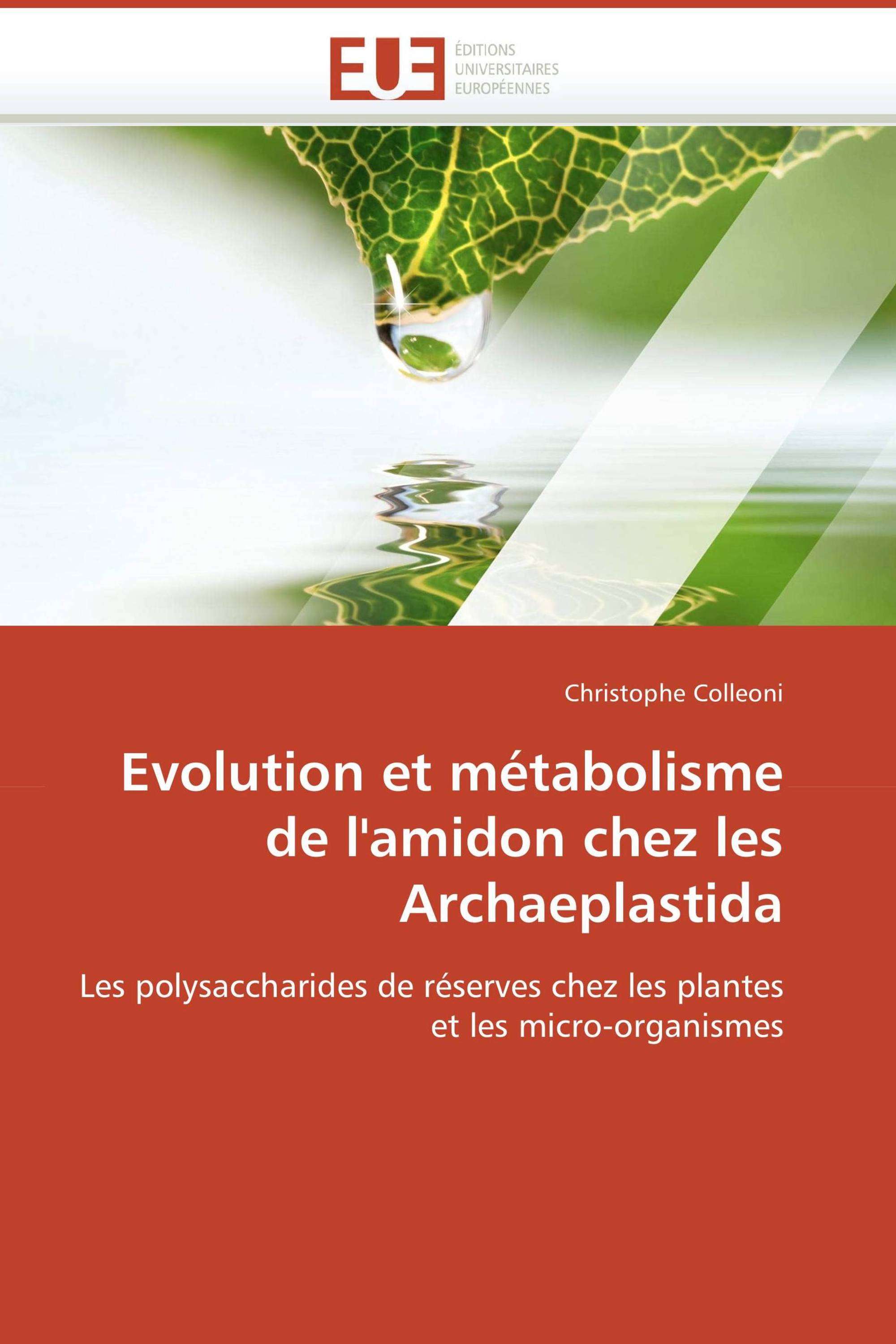 Evolution et métabolisme de l'amidon chez les Archaeplastida