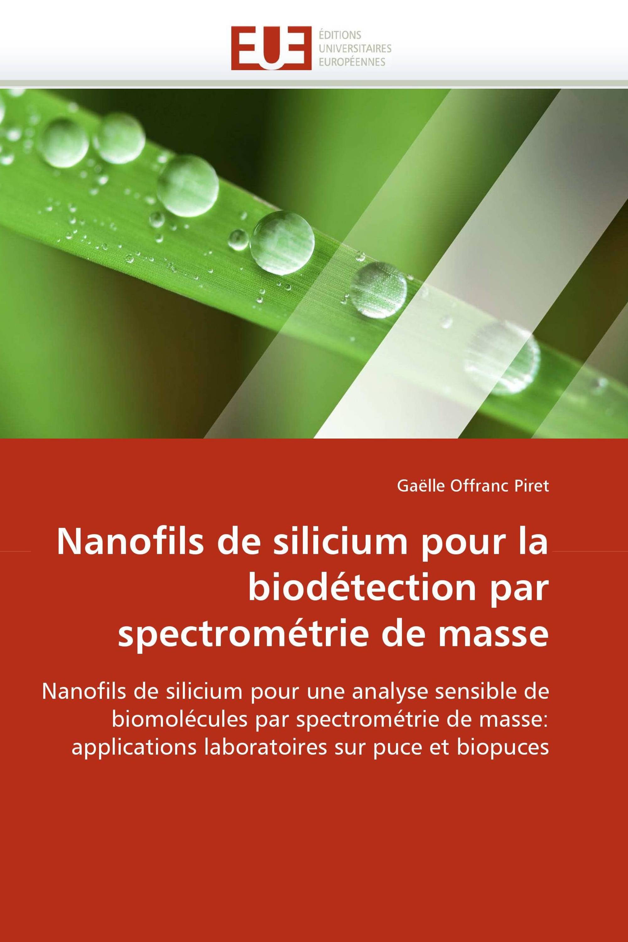 Nanofils de silicium pour la biodétection par spectrométrie de masse