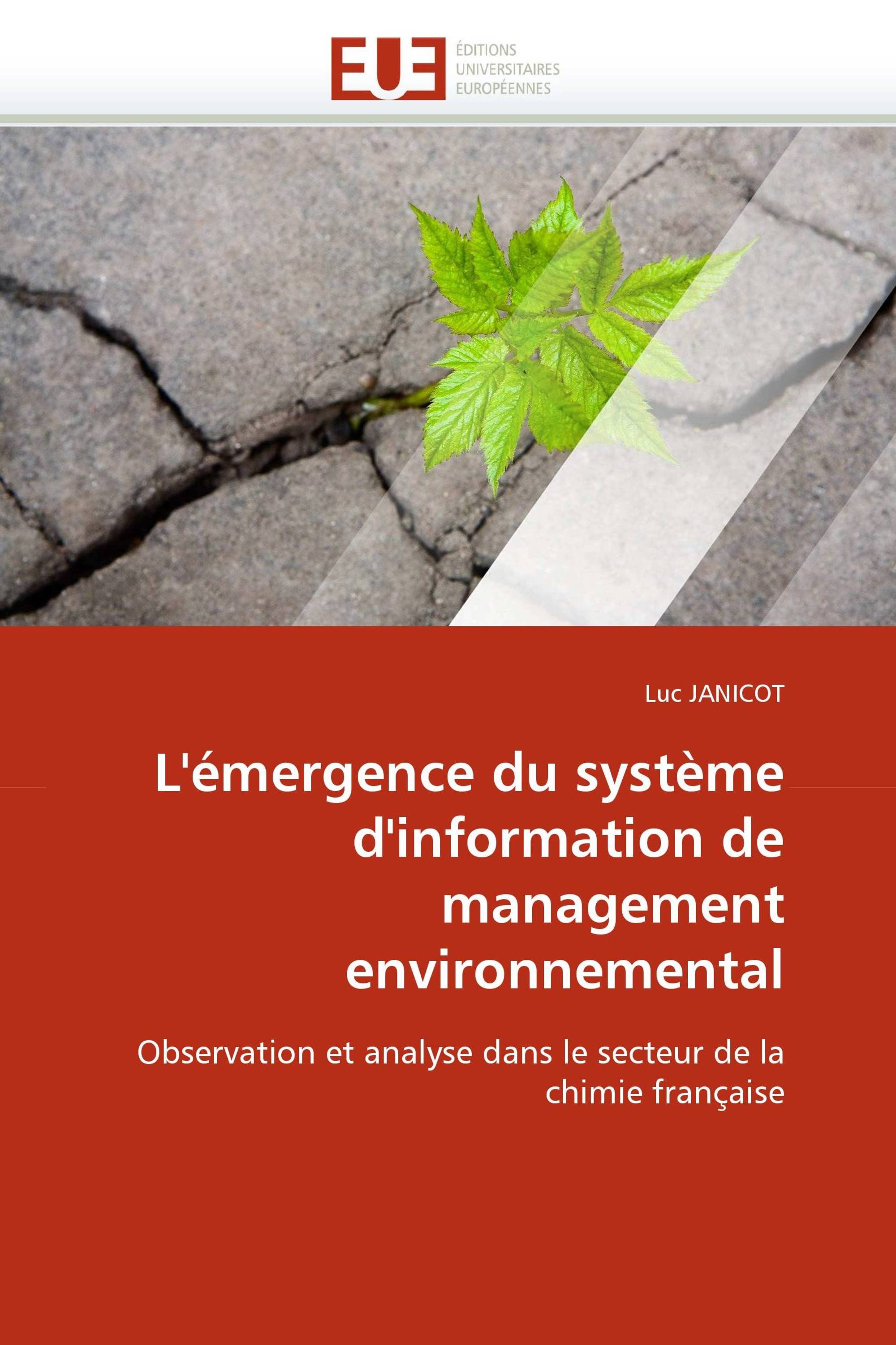 L''émergence du système d''information de management environnemental