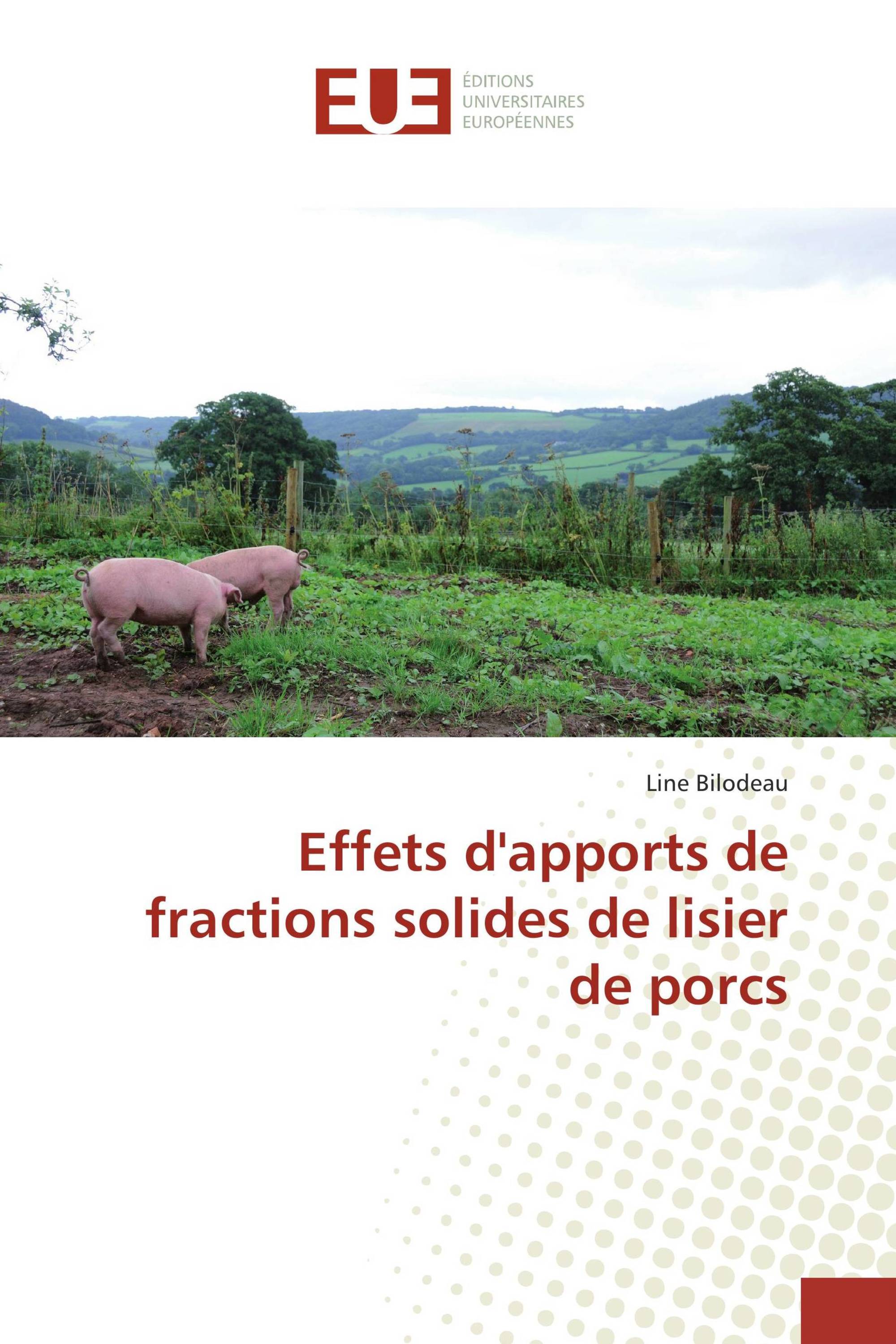 Effets d'apports de fractions solides de lisier de porcs