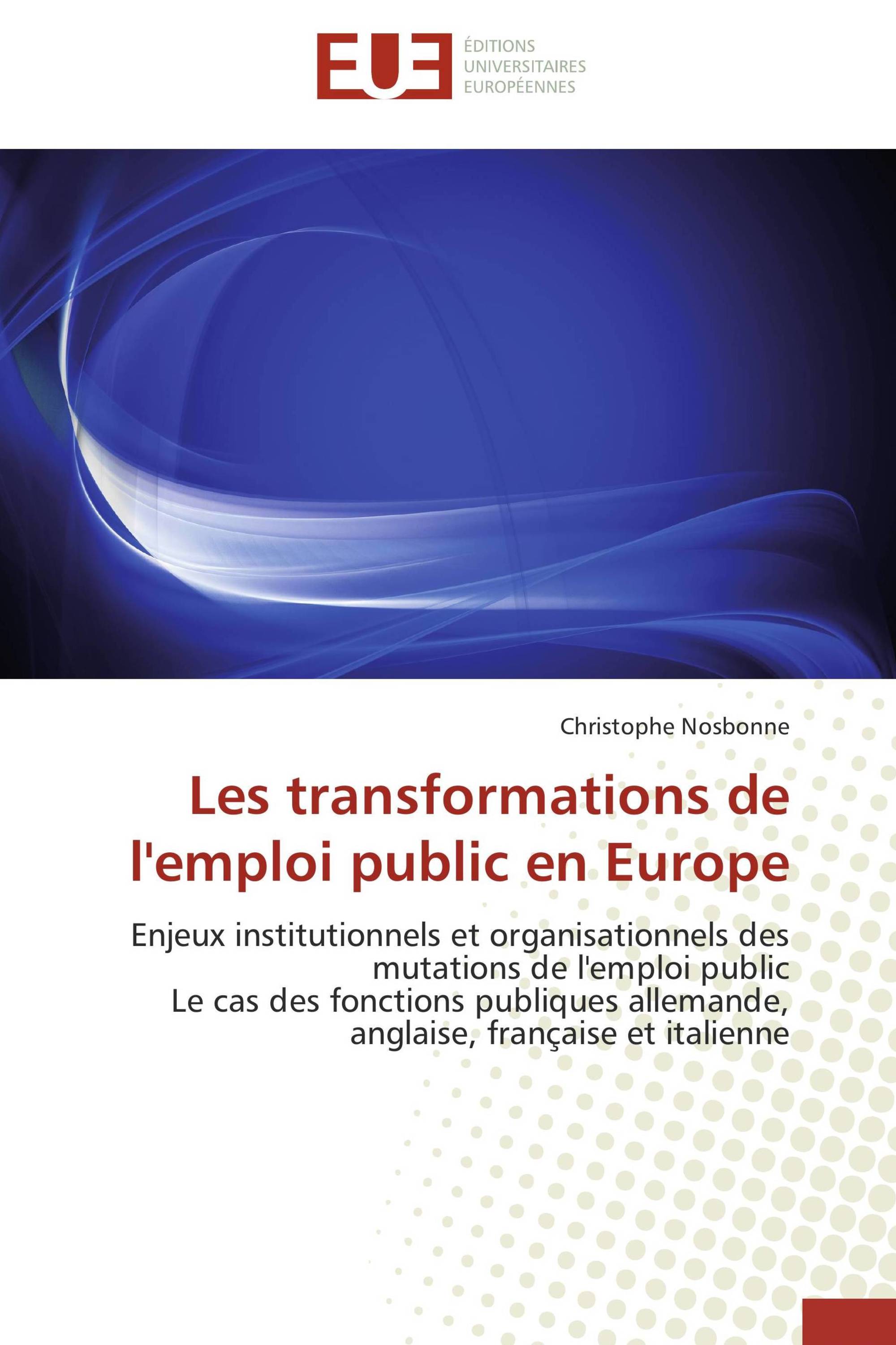 Les transformations de l'emploi public en Europe