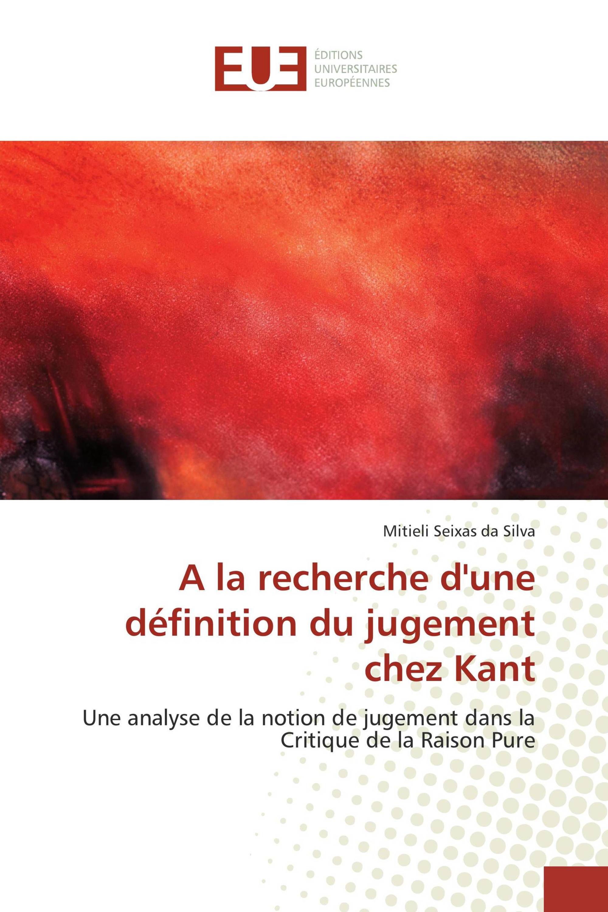 A la recherche d'une définition du jugement chez Kant