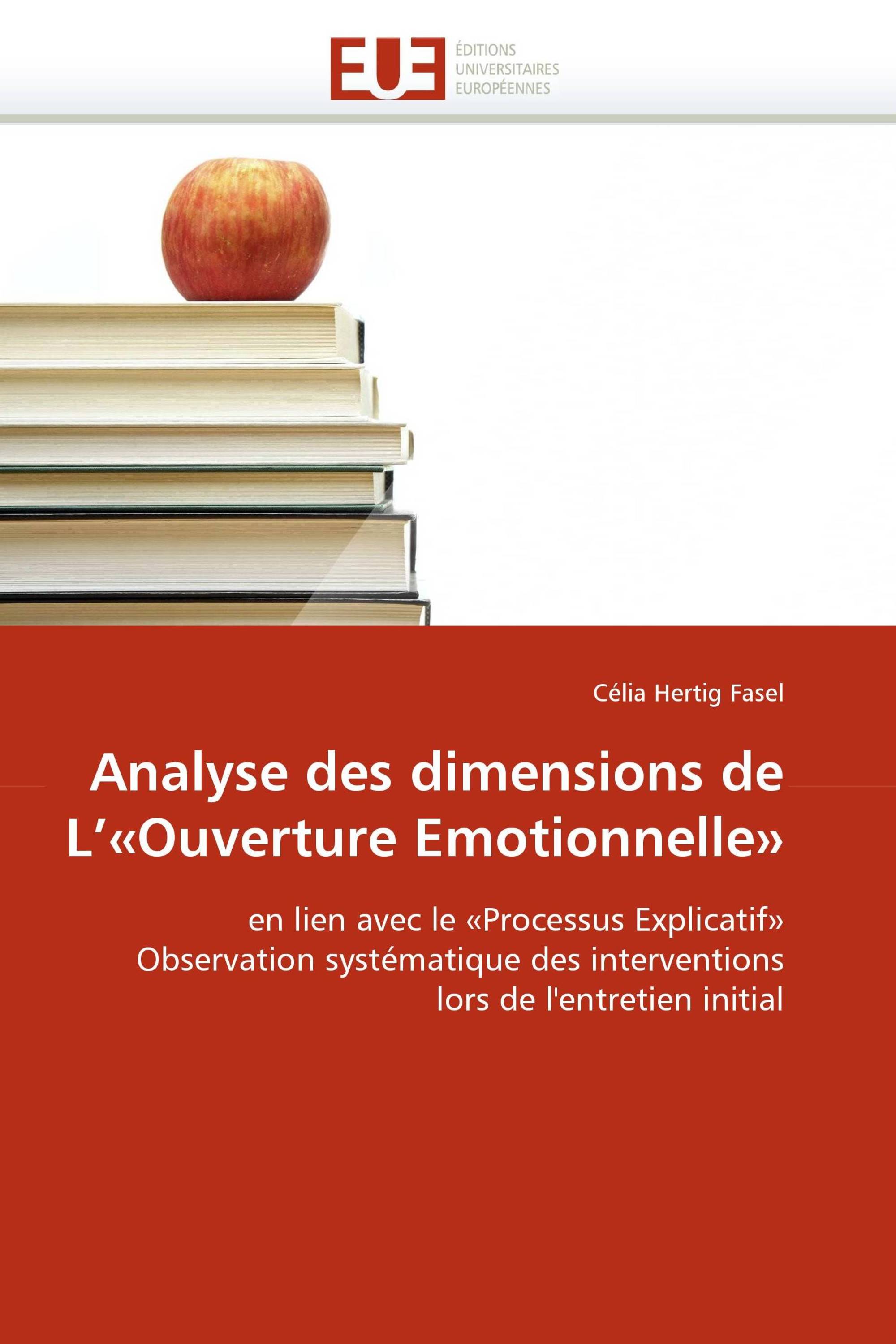 Analyse des dimensions de L''«Ouverture Emotionnelle»