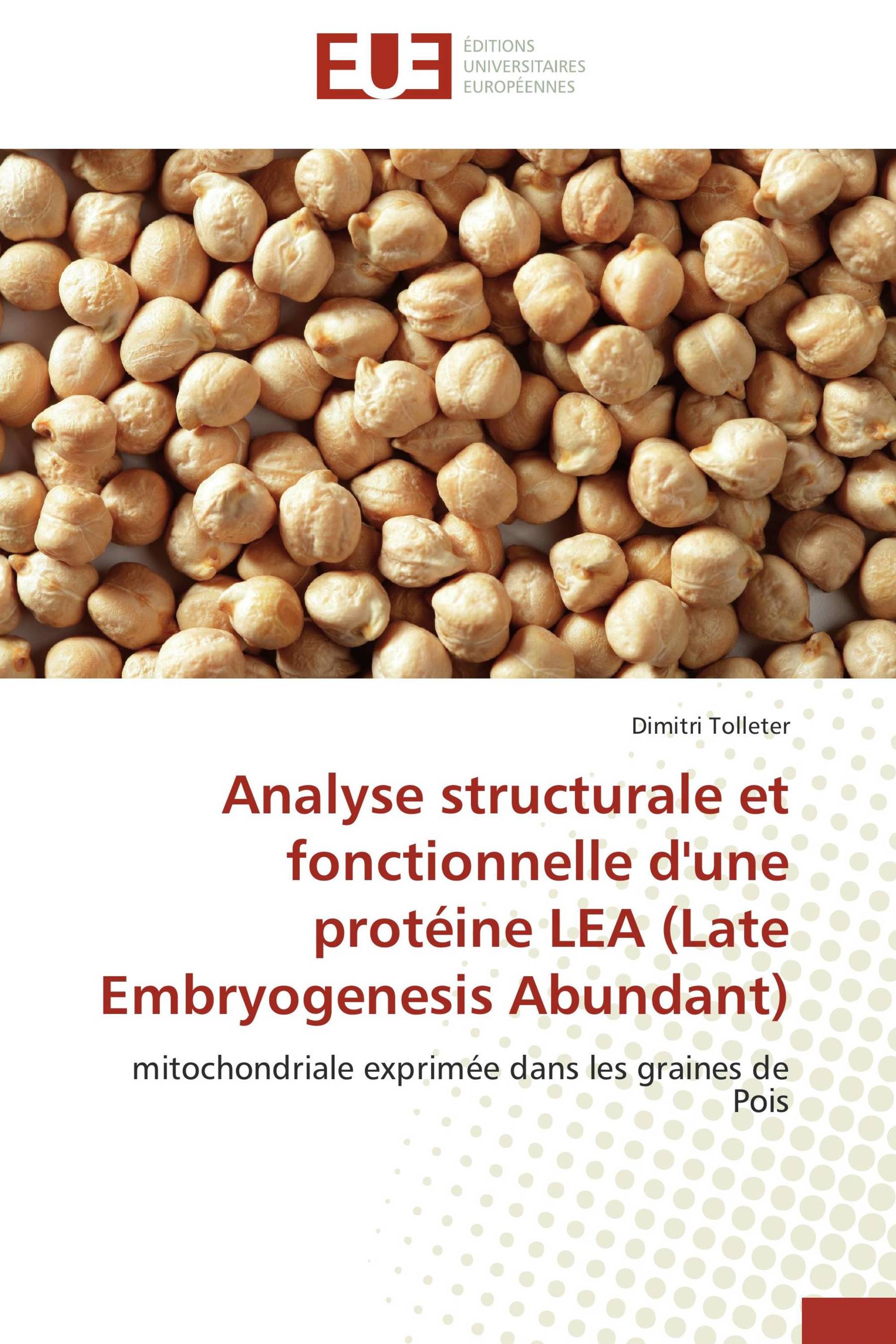 Analyse structurale et fonctionnelle d'une protéine LEA (Late Embryogenesis Abundant)