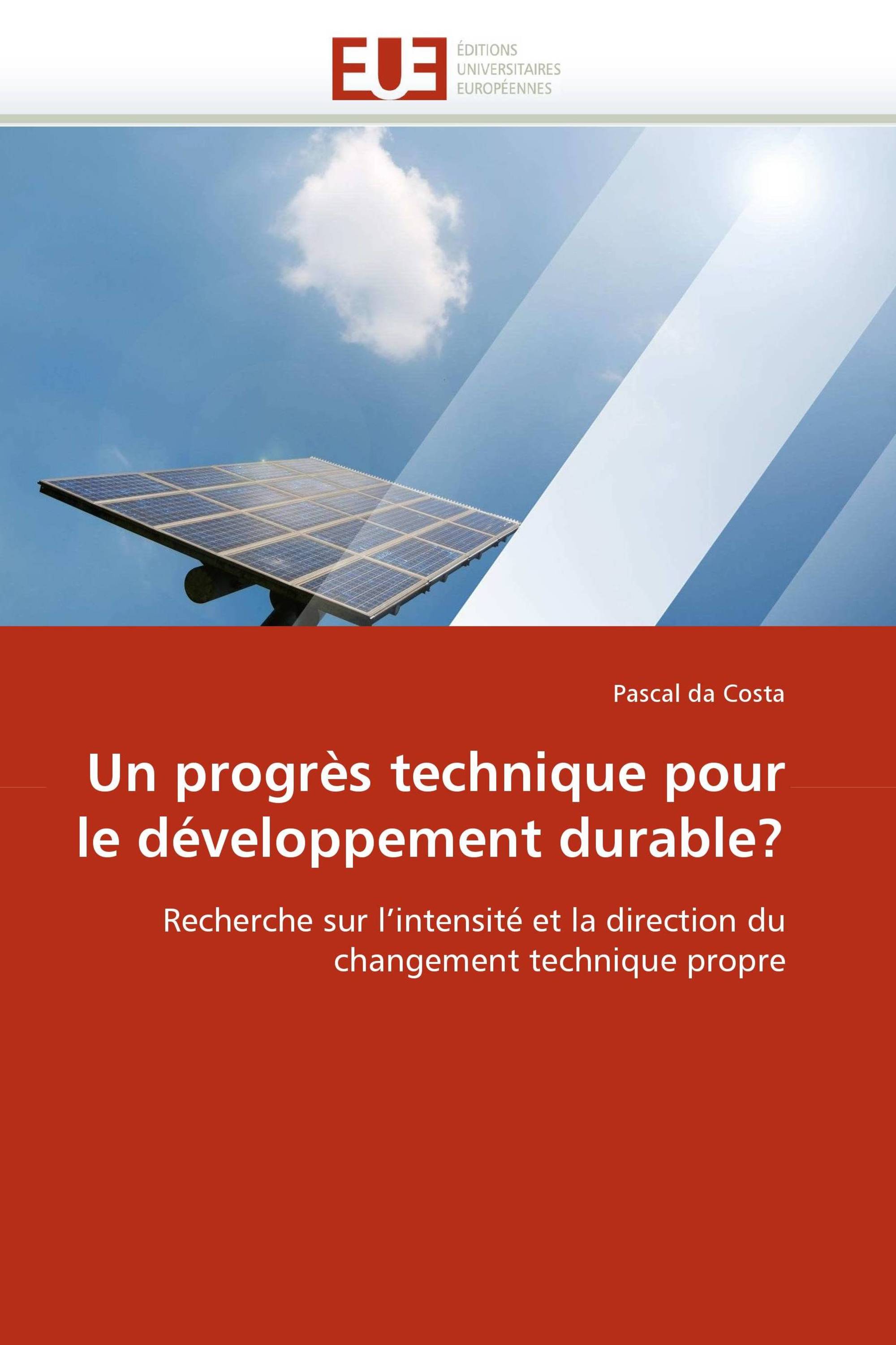 Un progrès technique pour le développement durable?