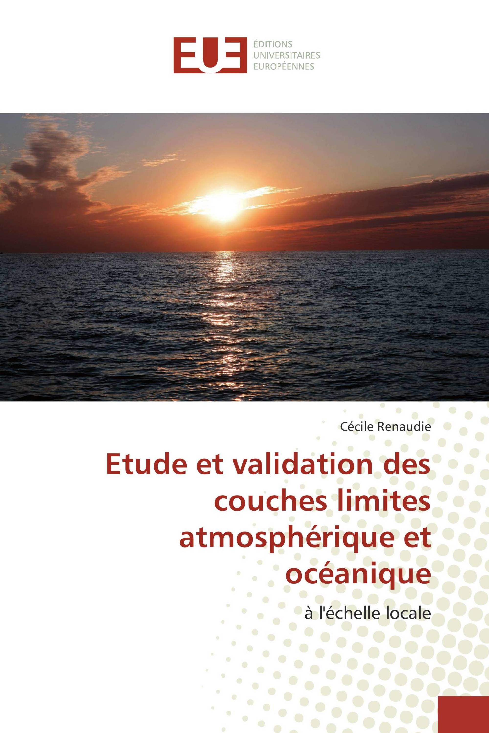 Etude et validation des couches limites atmosphérique et océanique