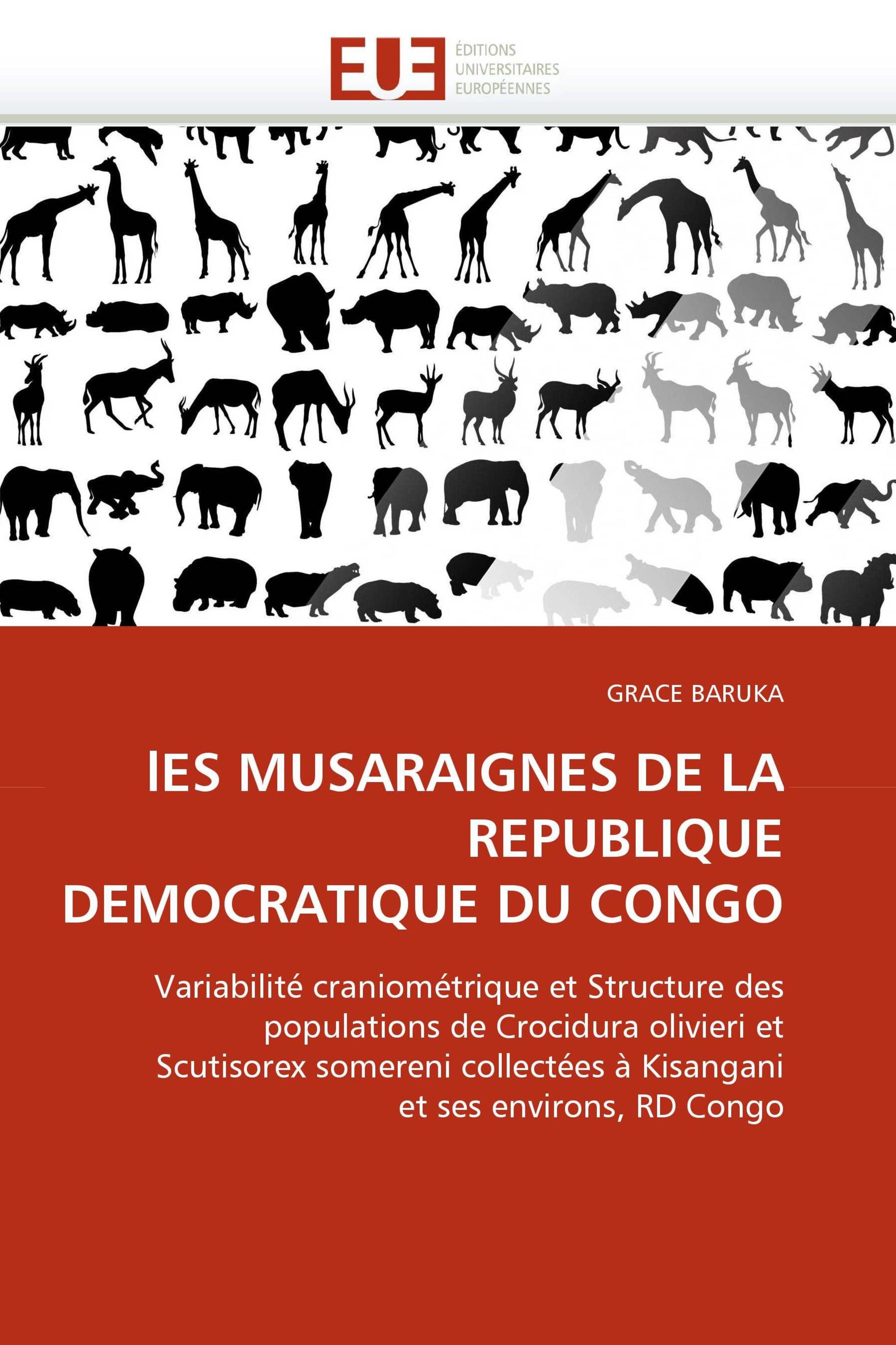 lES MUSARAIGNES DE LA REPUBLIQUE DEMOCRATIQUE DU CONGO