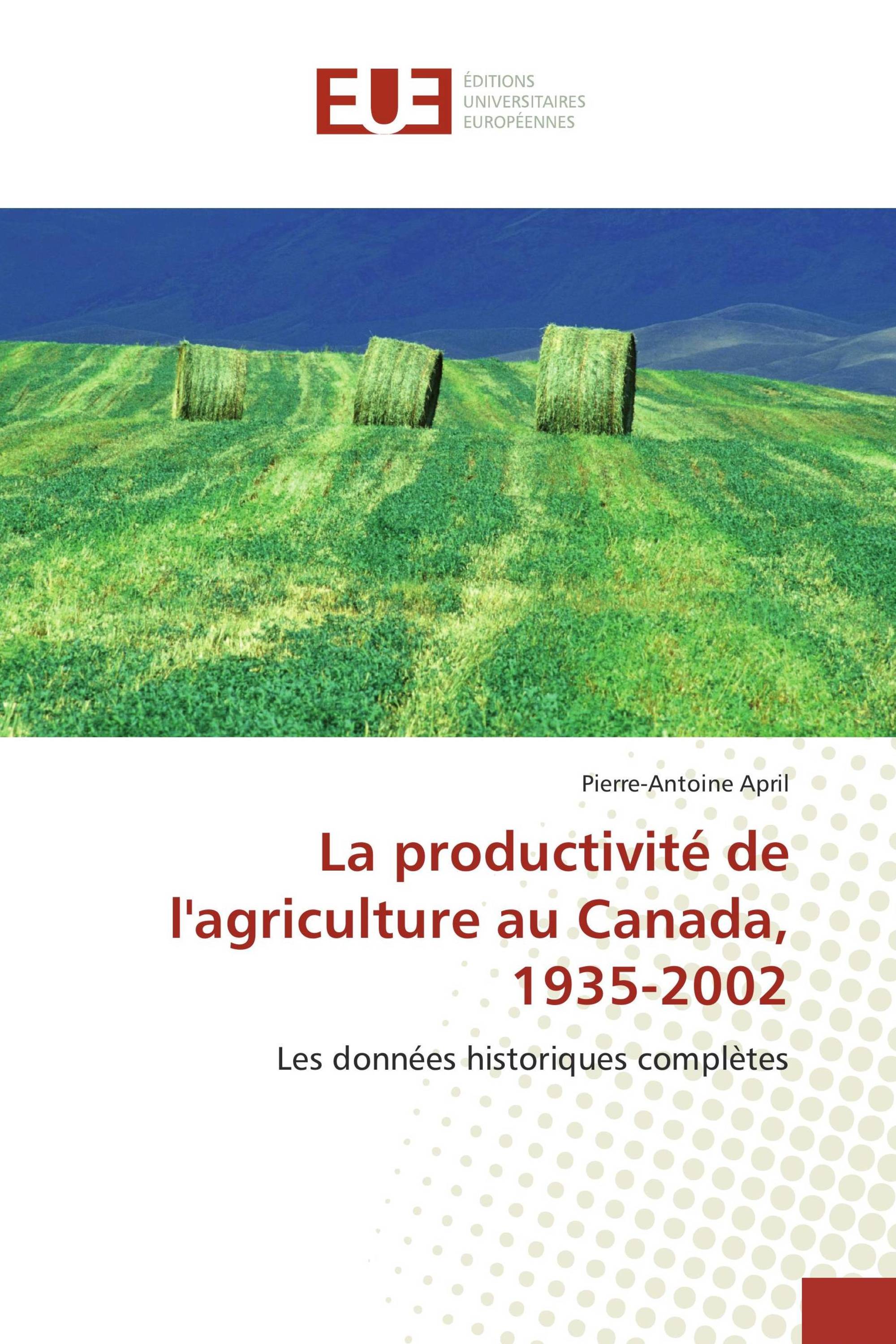 La productivité de l'agriculture au Canada, 1935-2002