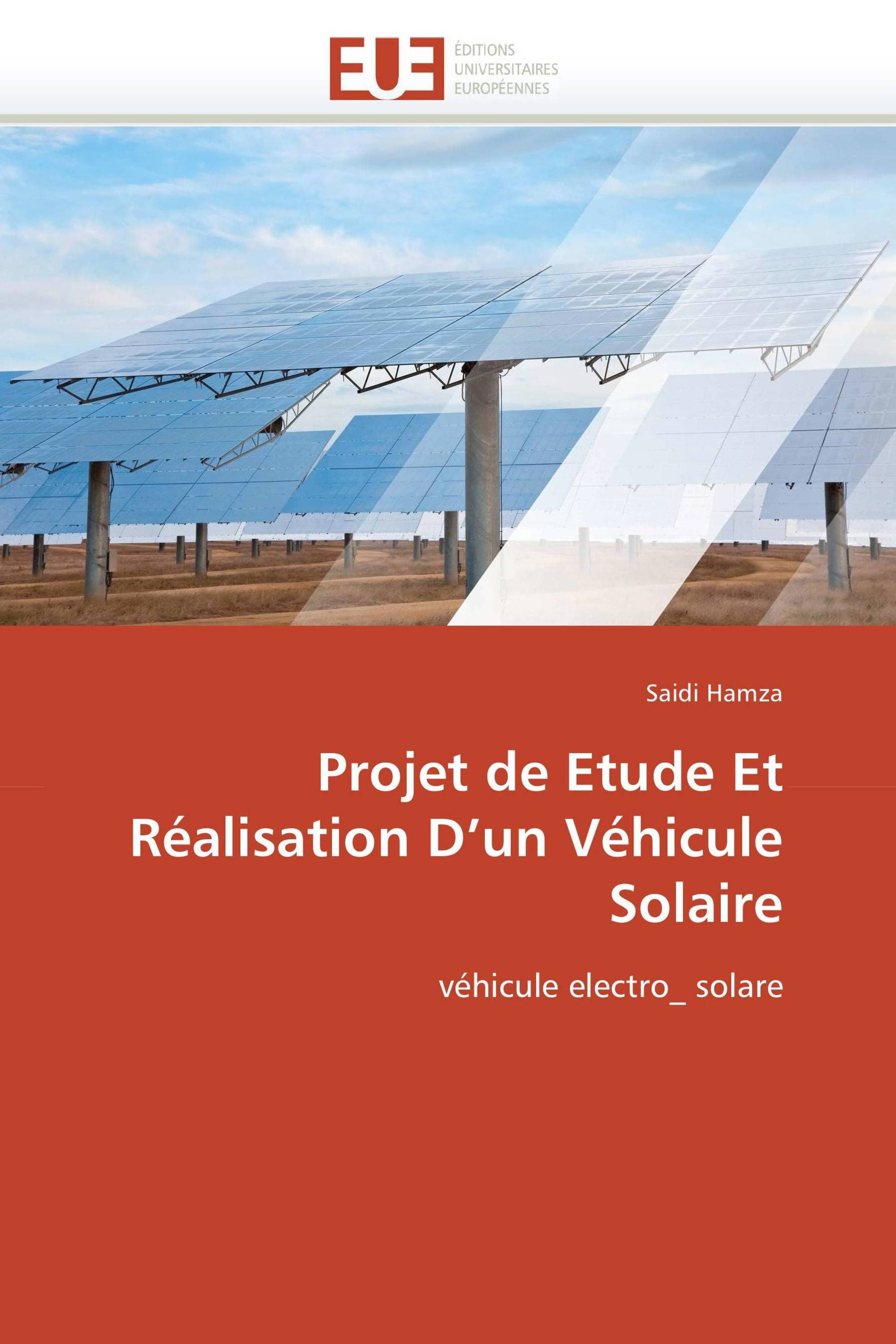 Projet de Etude Et Réalisation D’un Véhicule Solaire