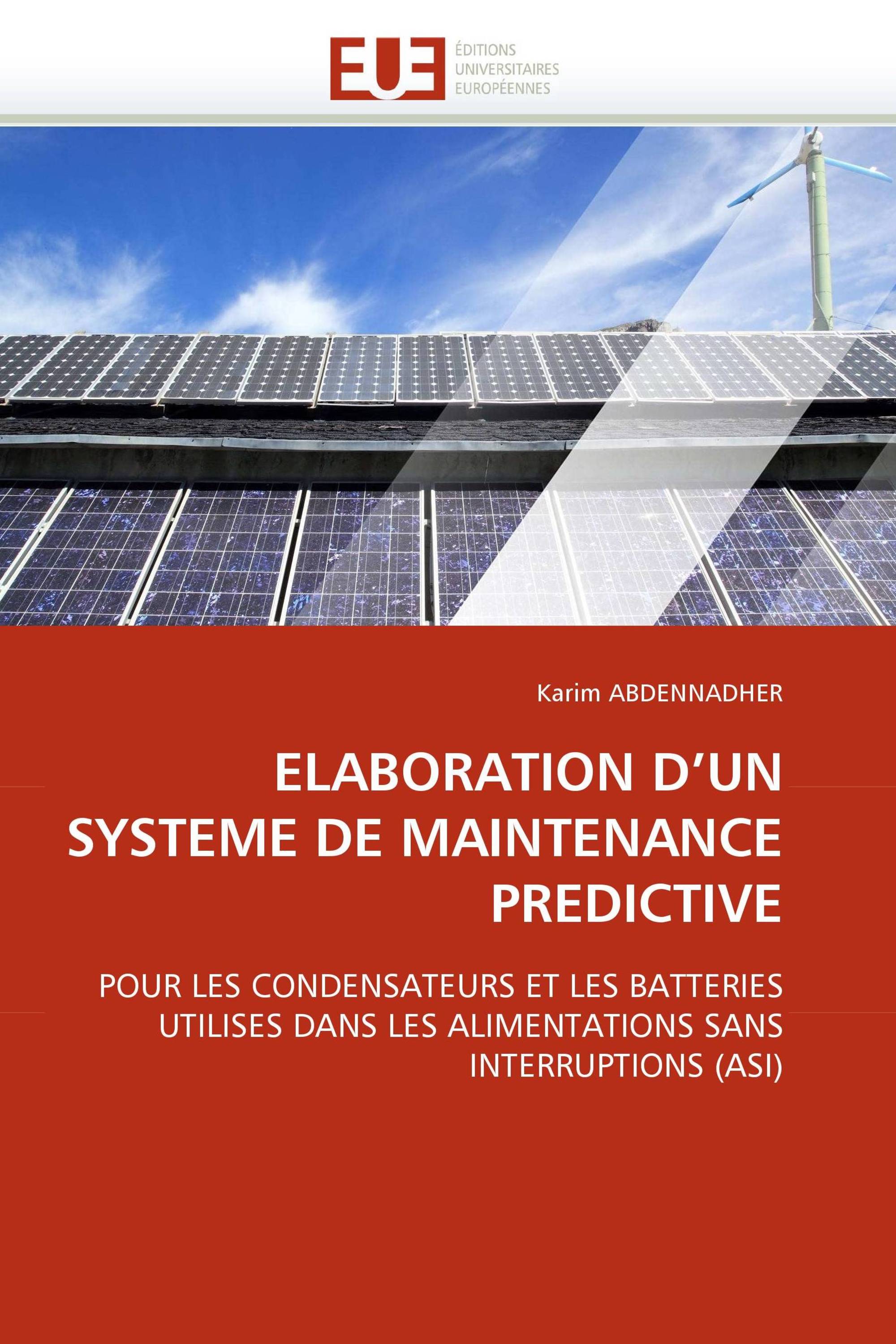 ELABORATION D'UN SYSTEME DE MAINTENANCE PREDICTIVE