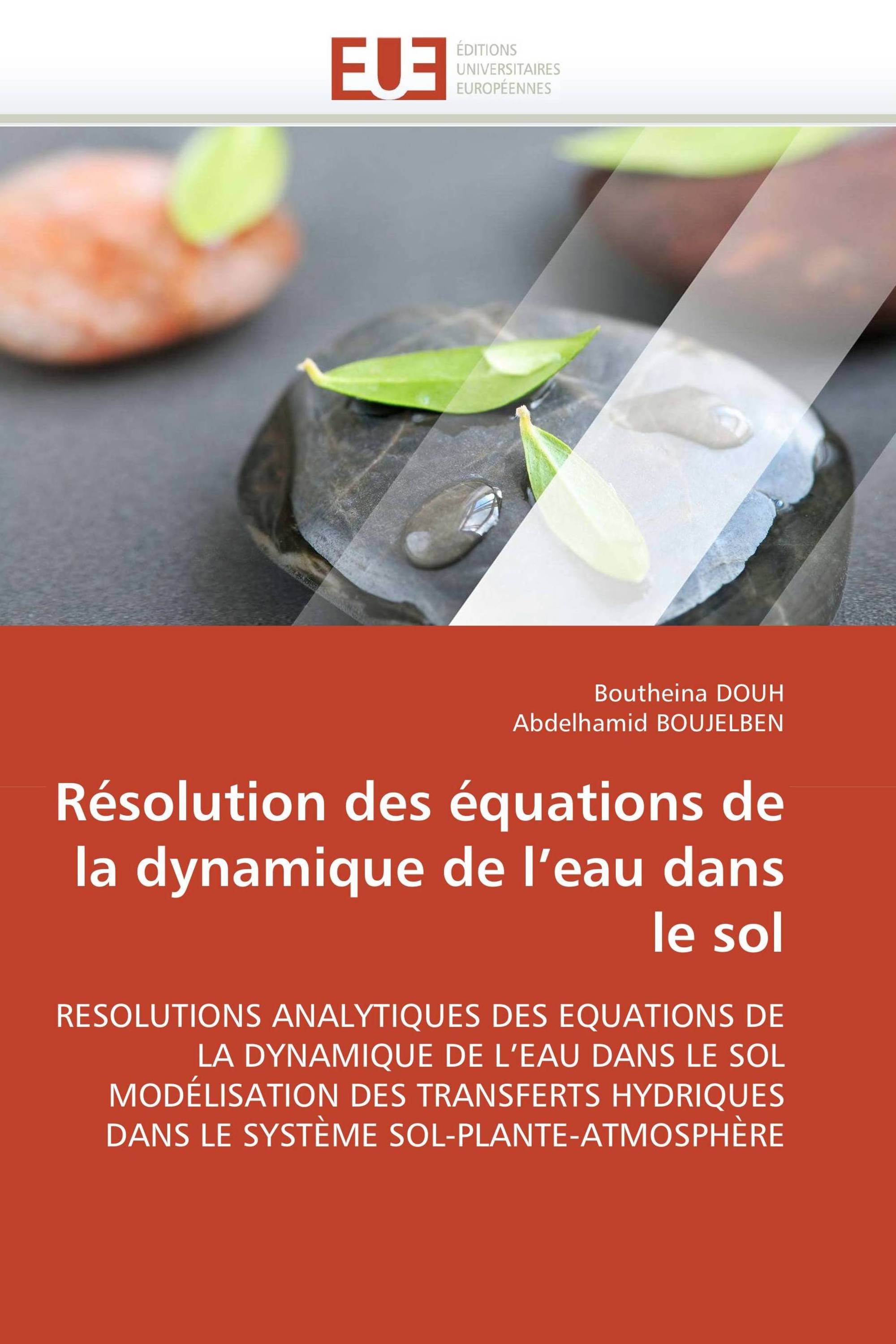 Résolution des équations de la dynamique de l’eau dans le sol