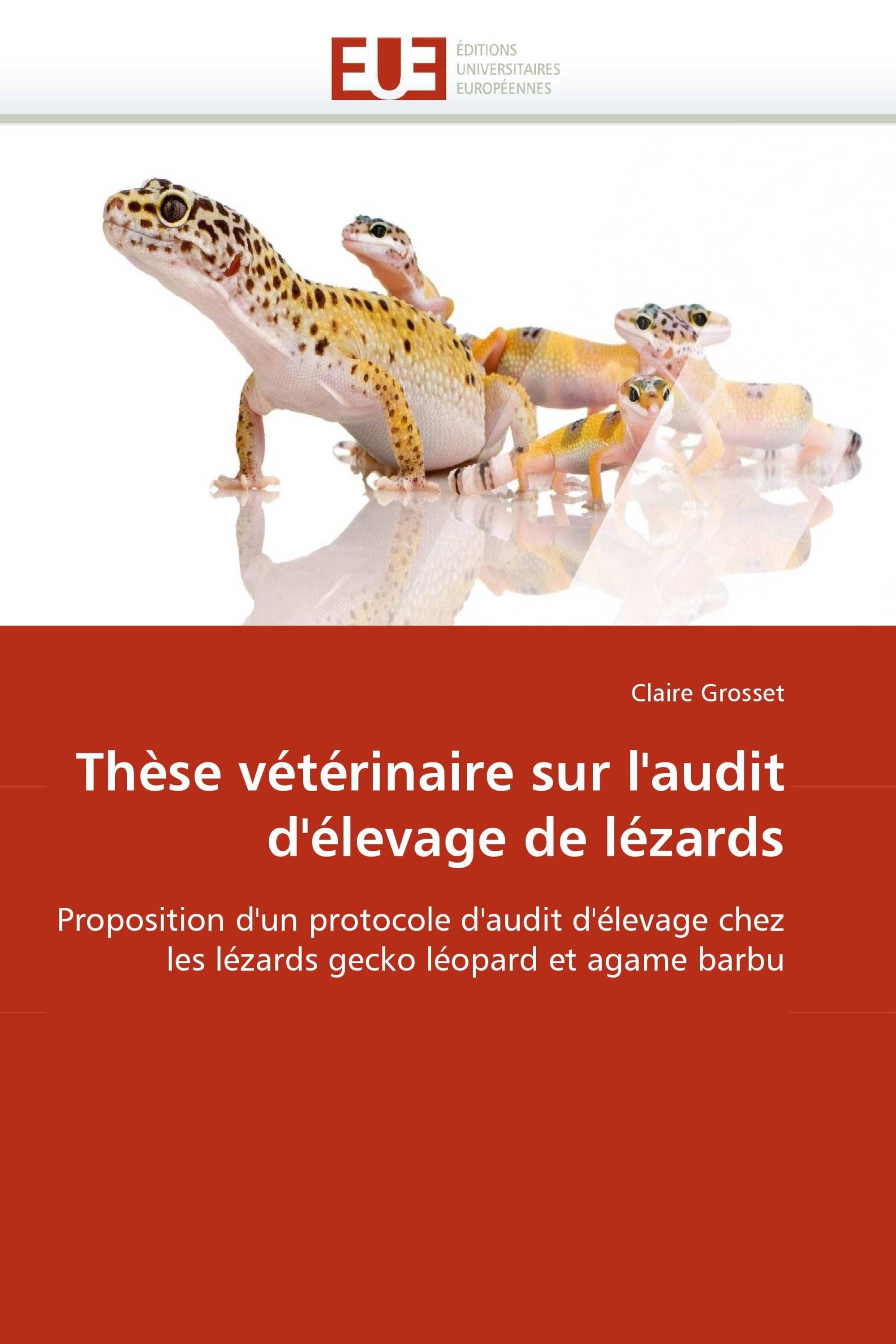 Thèse vétérinaire sur l'audit d'élevage de lézards