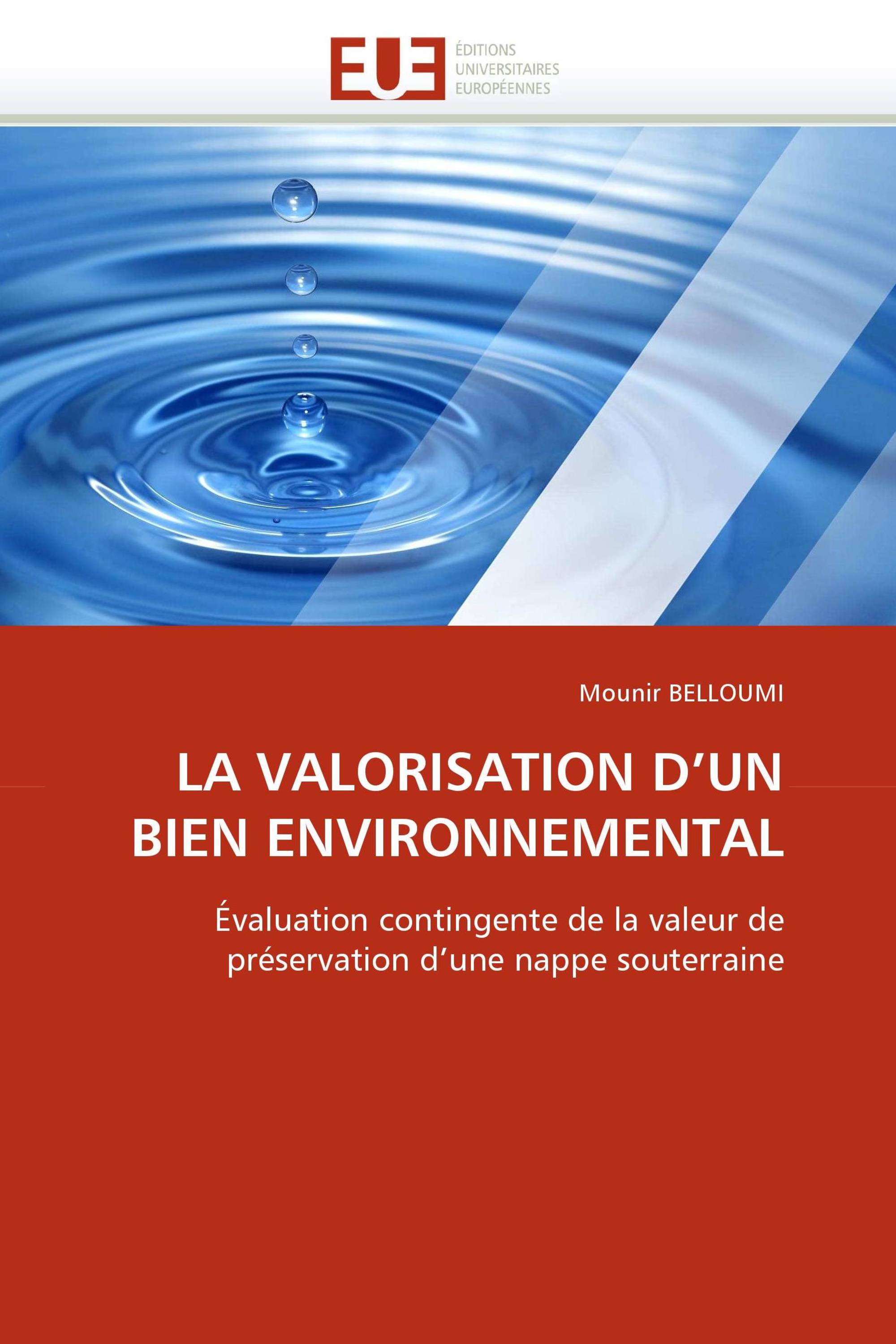 LA VALORISATION D'UN BIEN ENVIRONNEMENTAL