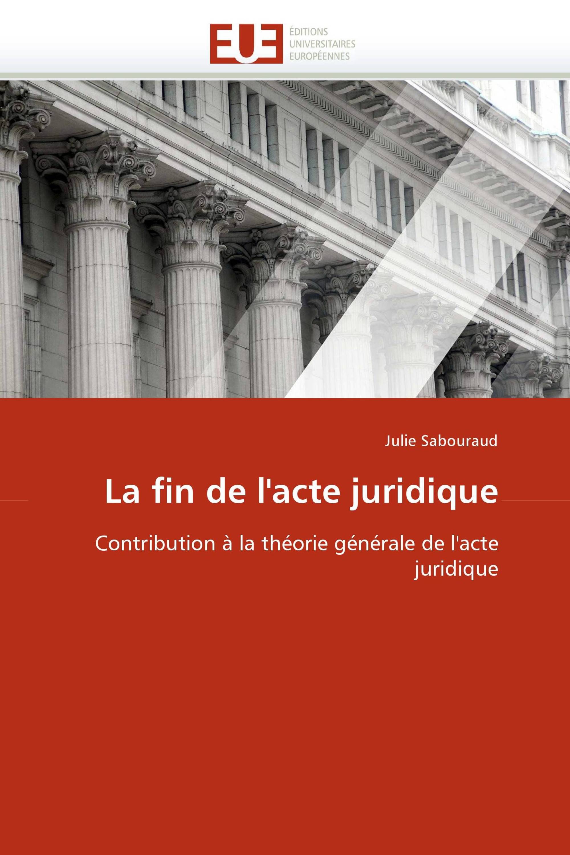 La fin de l'acte juridique