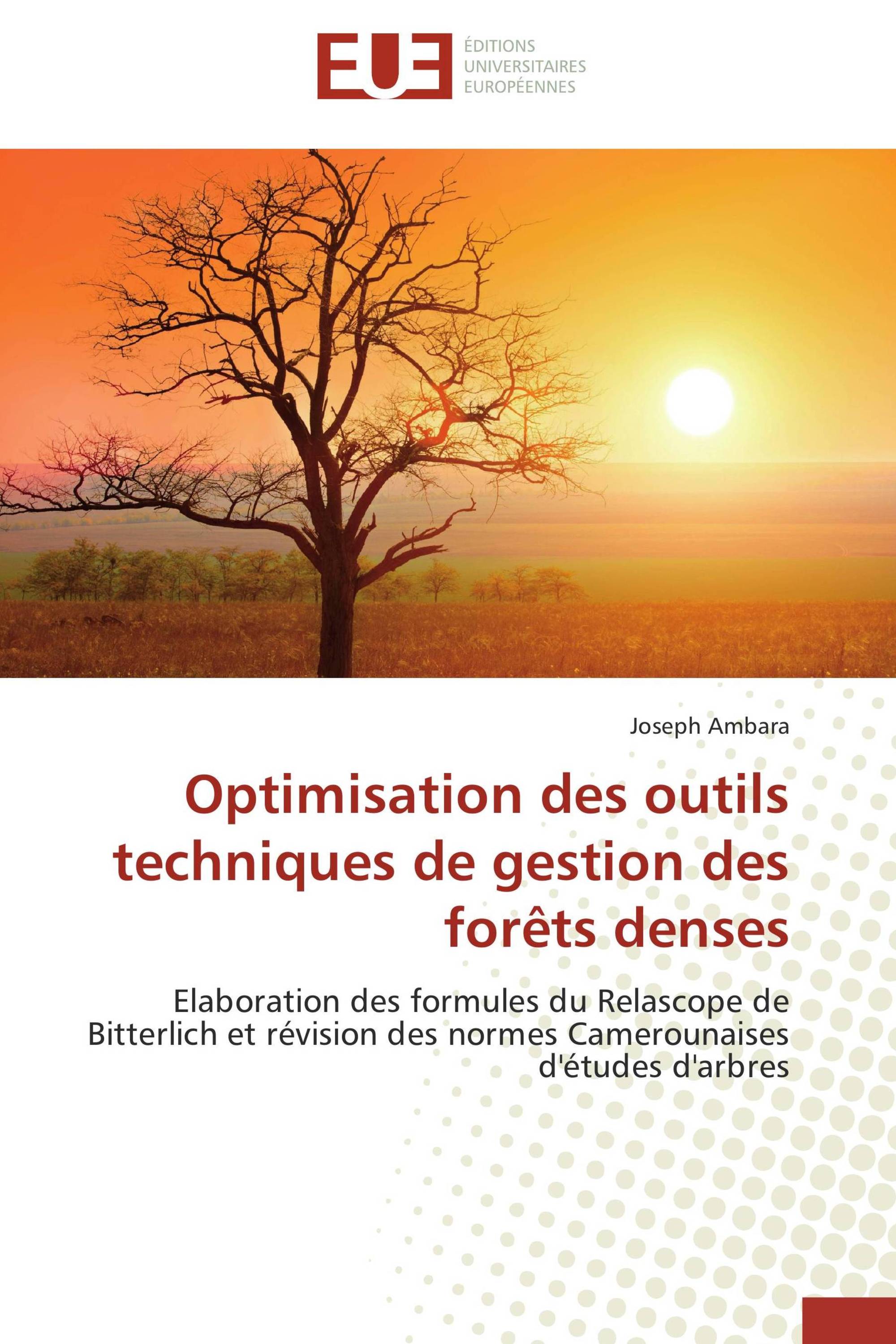 Optimisation des outils techniques de gestion des forêts denses