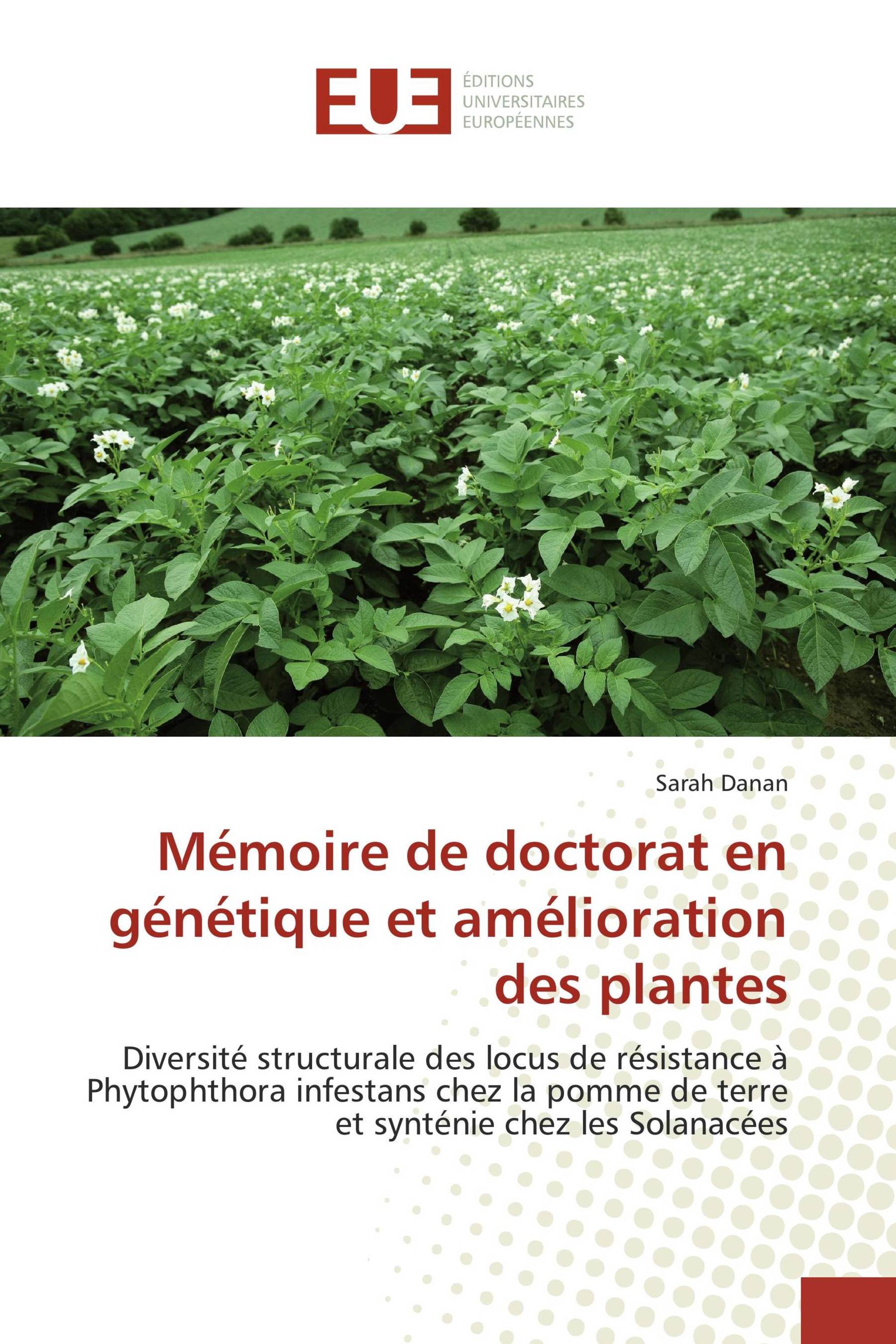 Mémoire de doctorat en génétique et amélioration des plantes