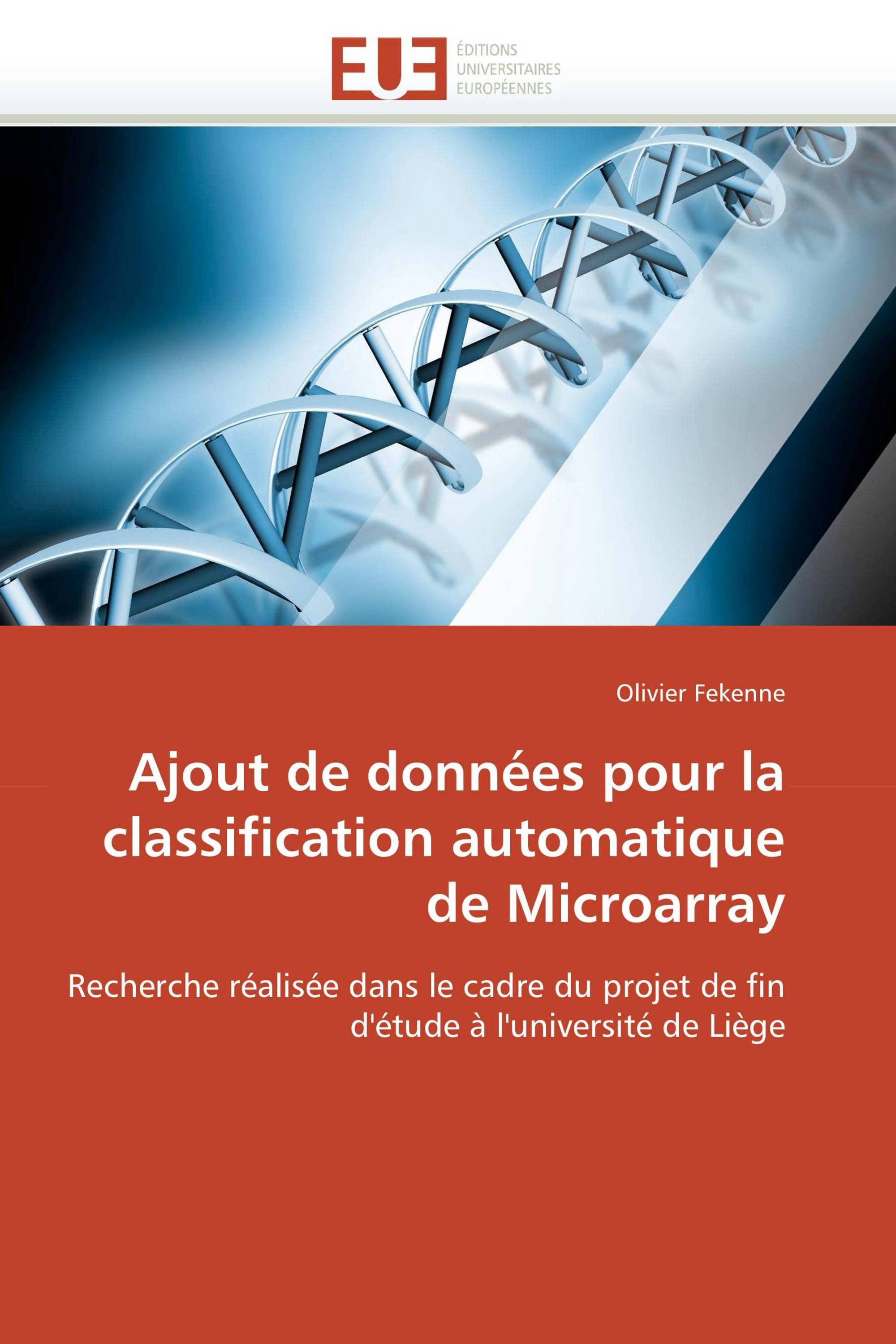 Ajout de données pour la classification automatique de Microarray