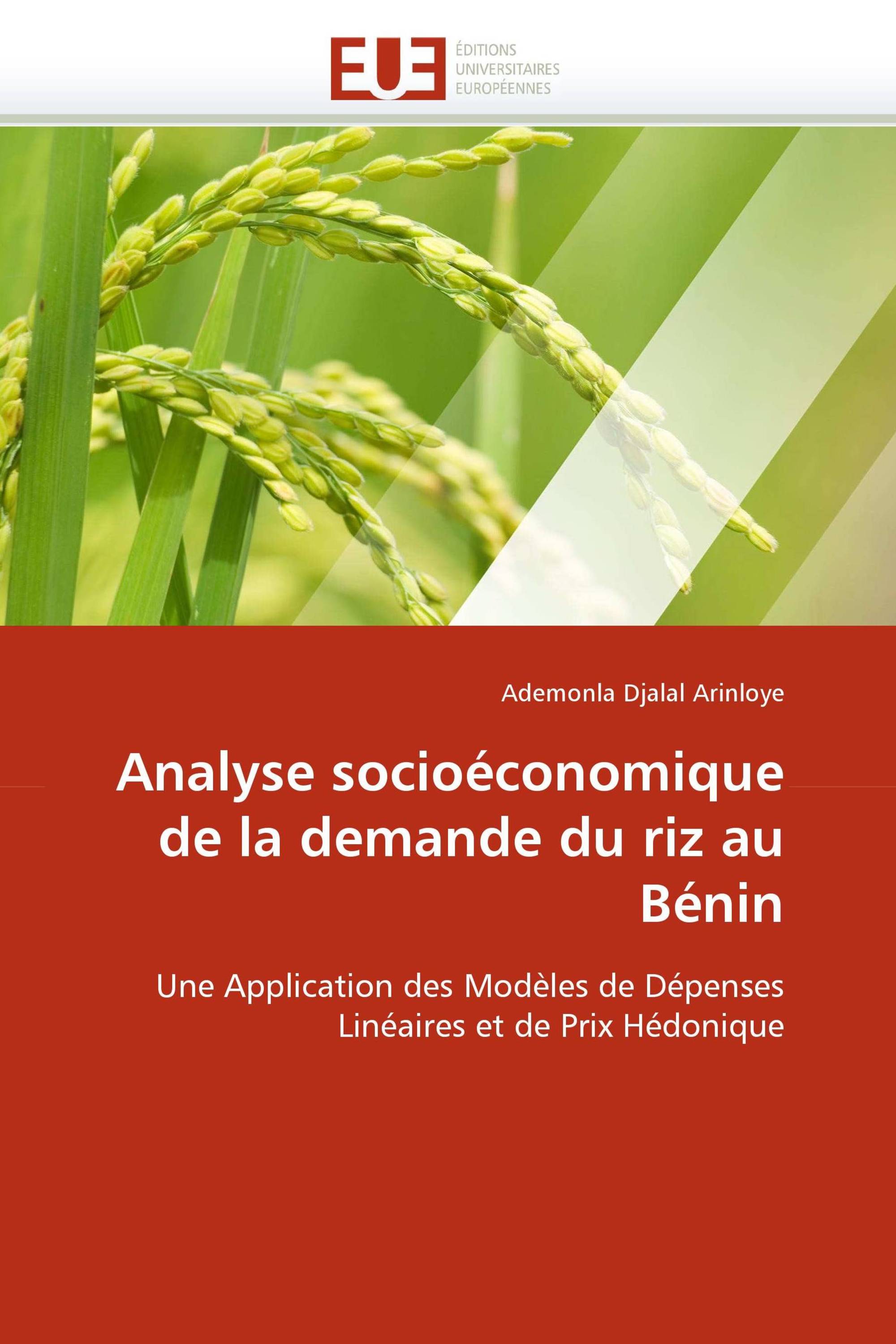 Analyse socioéconomique de la demande du riz au Bénin