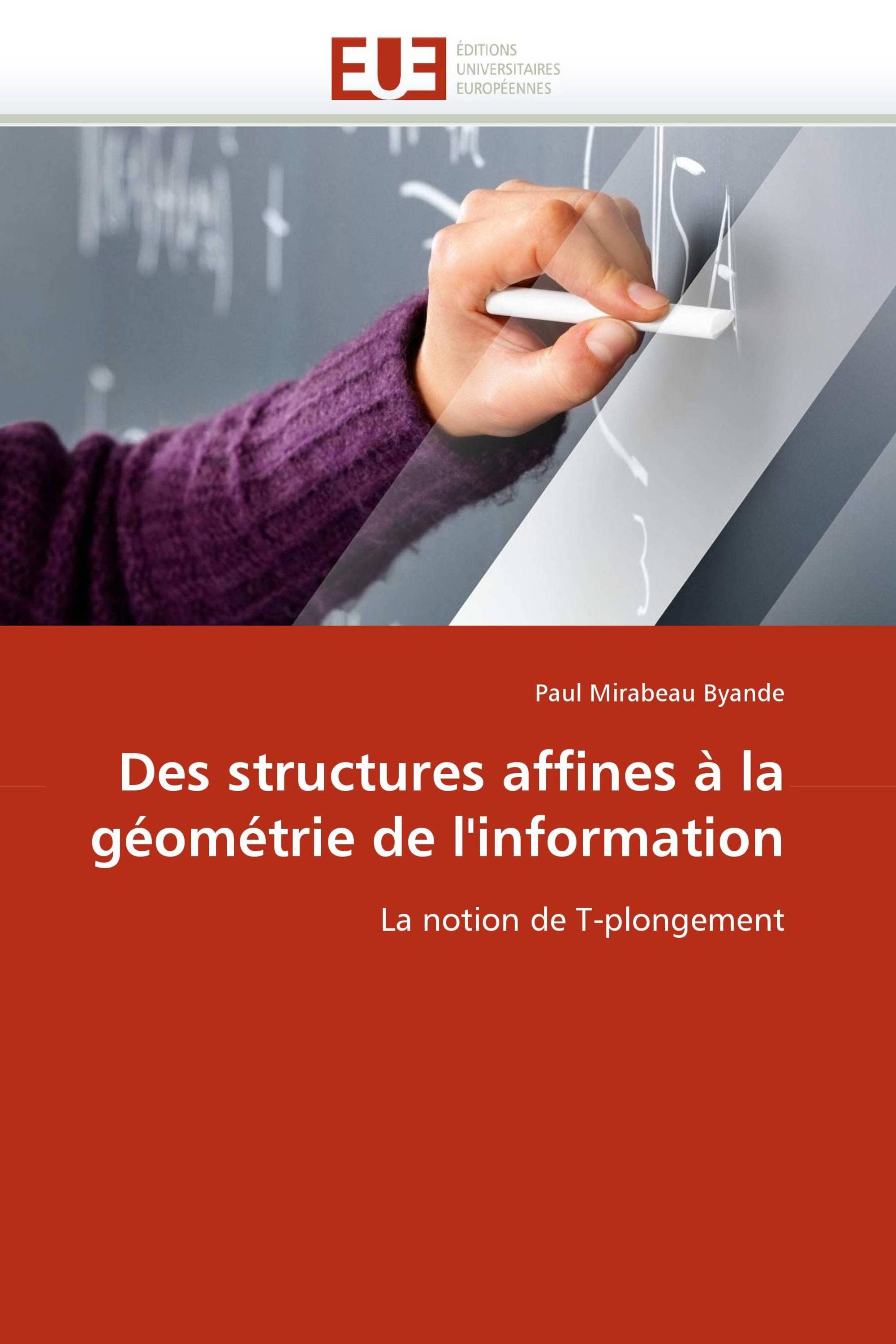 Des structures affines à la géométrie de l'information