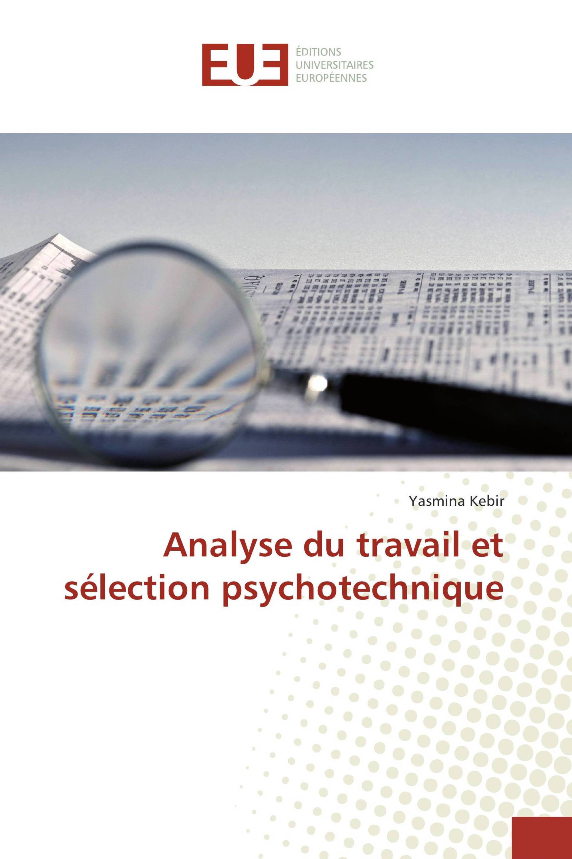 Analyse du travail et sélection psychotechnique