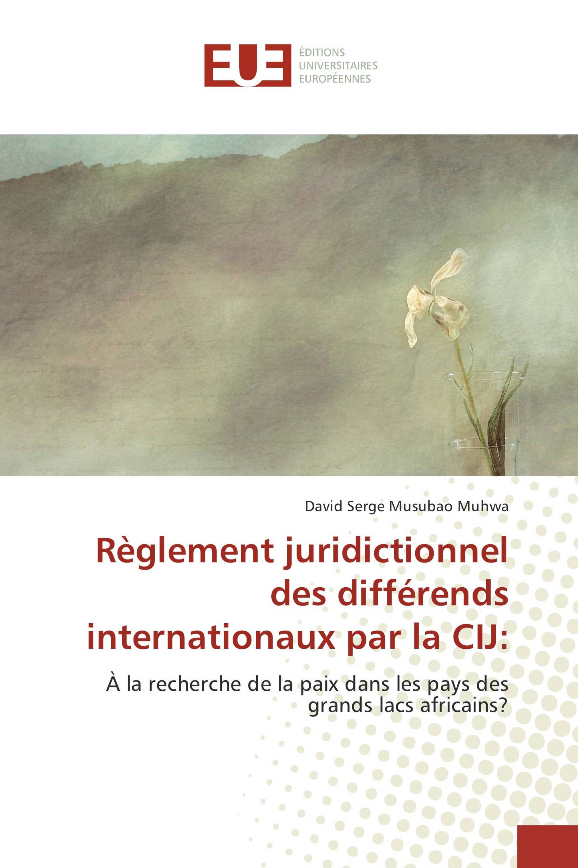 Règlement juridictionnel des différends internationaux par la CIJ: