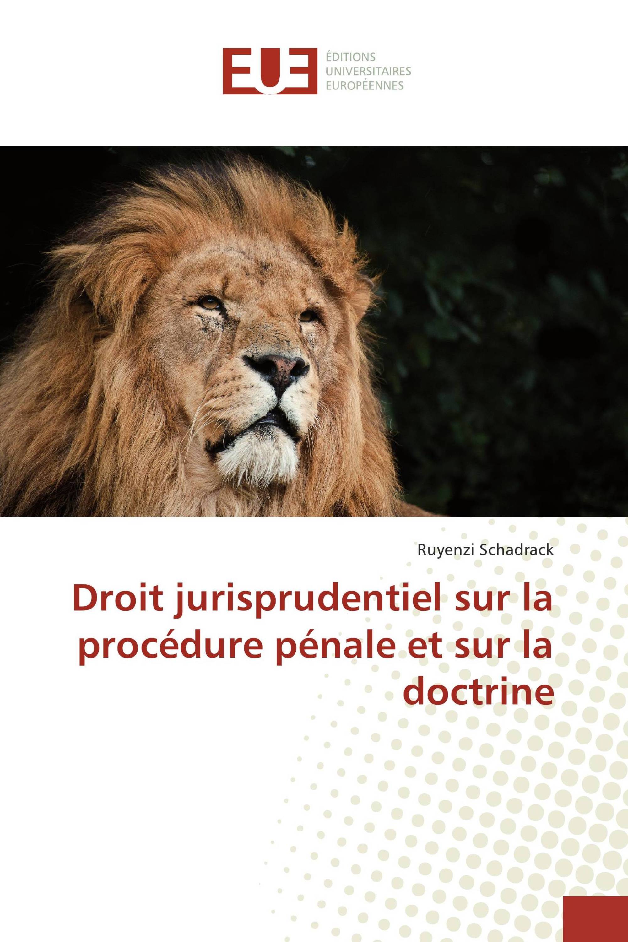 Droit jurisprudentiel sur la procédure pénale et sur la doctrine