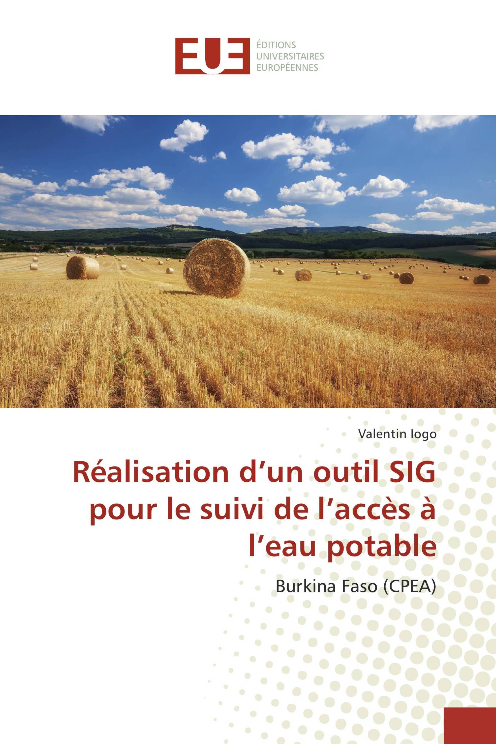 Réalisation d’un outil SIG pour le suivi de l’accès à l’eau potable