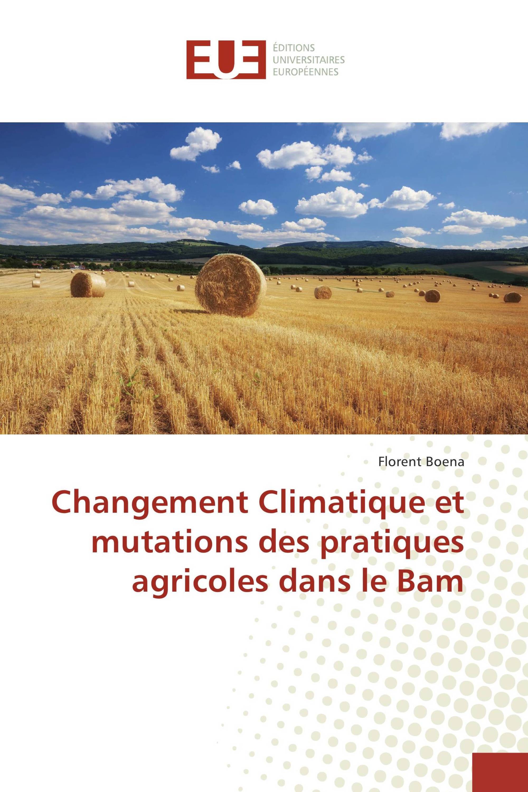 Changement Climatique et mutations des pratiques agricoles dans le Bam