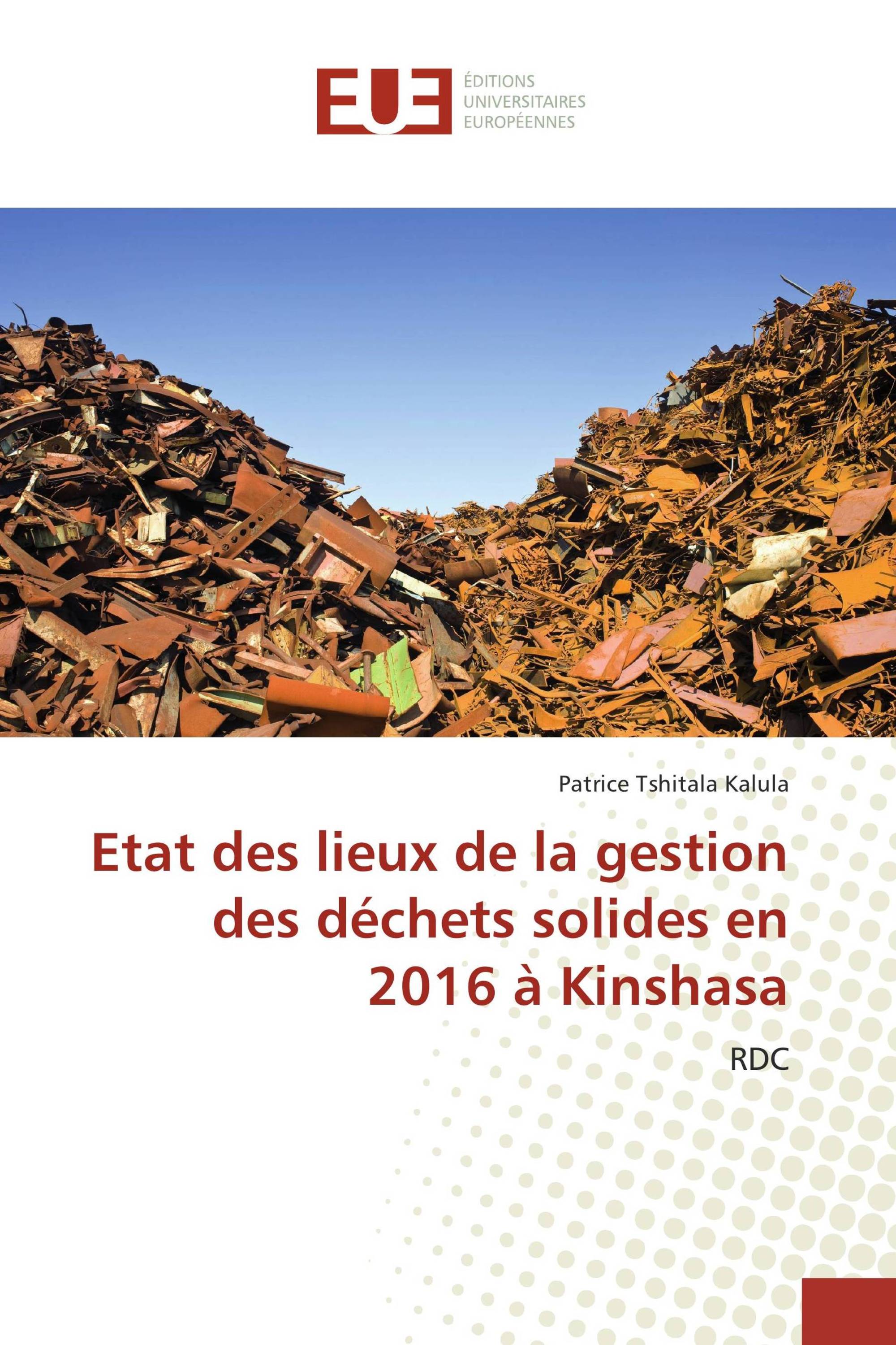 Etat des lieux de la gestion des déchets solides en 2016 à Kinshasa