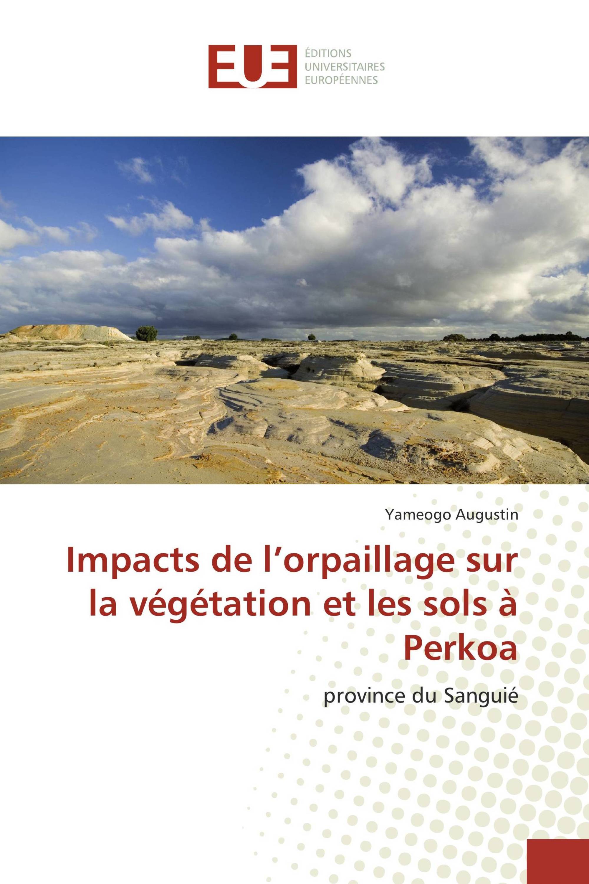 Impacts de l’orpaillage sur la végétation et les sols à Perkoa