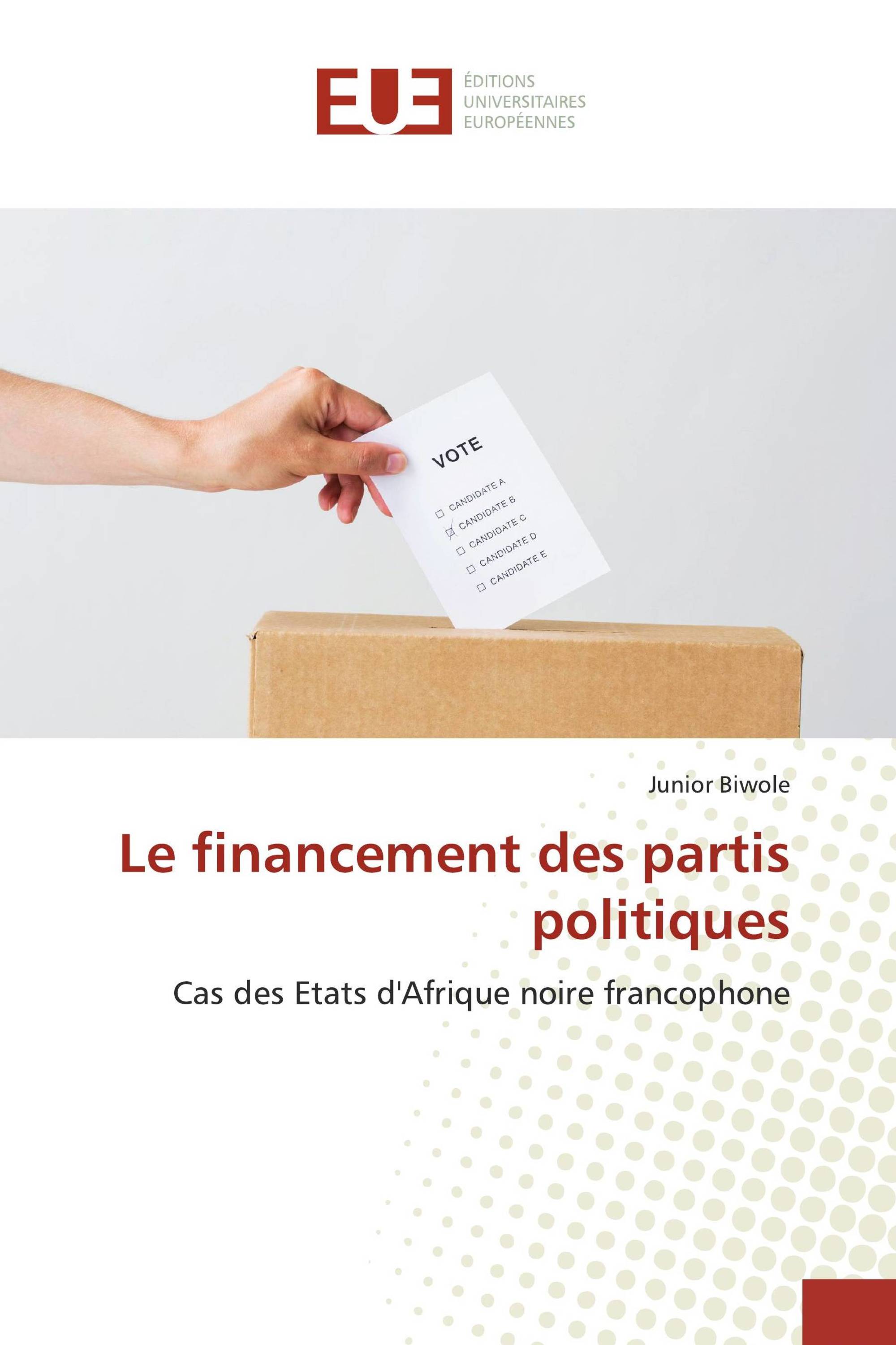 Le financement des partis politiques